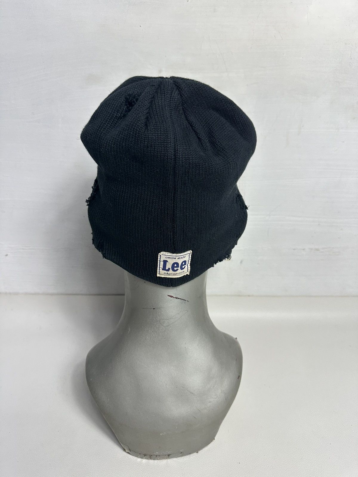 Lee Lee Distressed Punk Bondage Design Beanie hats Size ONE SIZE - 7 Thumbnail