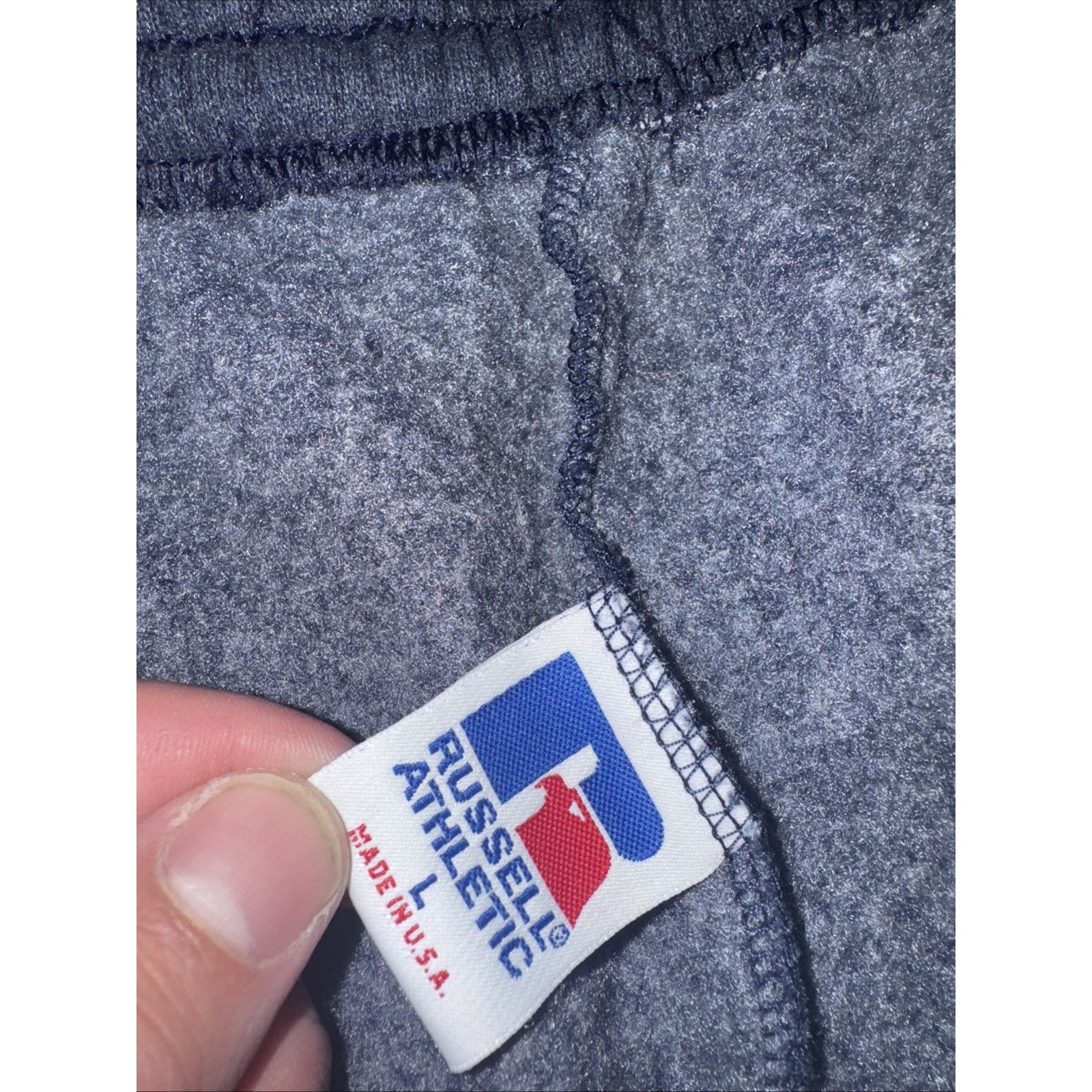 Russell Athletic × Vintage Russell Athletic Sweatpants Gray L 32x32 No Drawstring Size US 32 / EU 48 - 3 Thumbnail