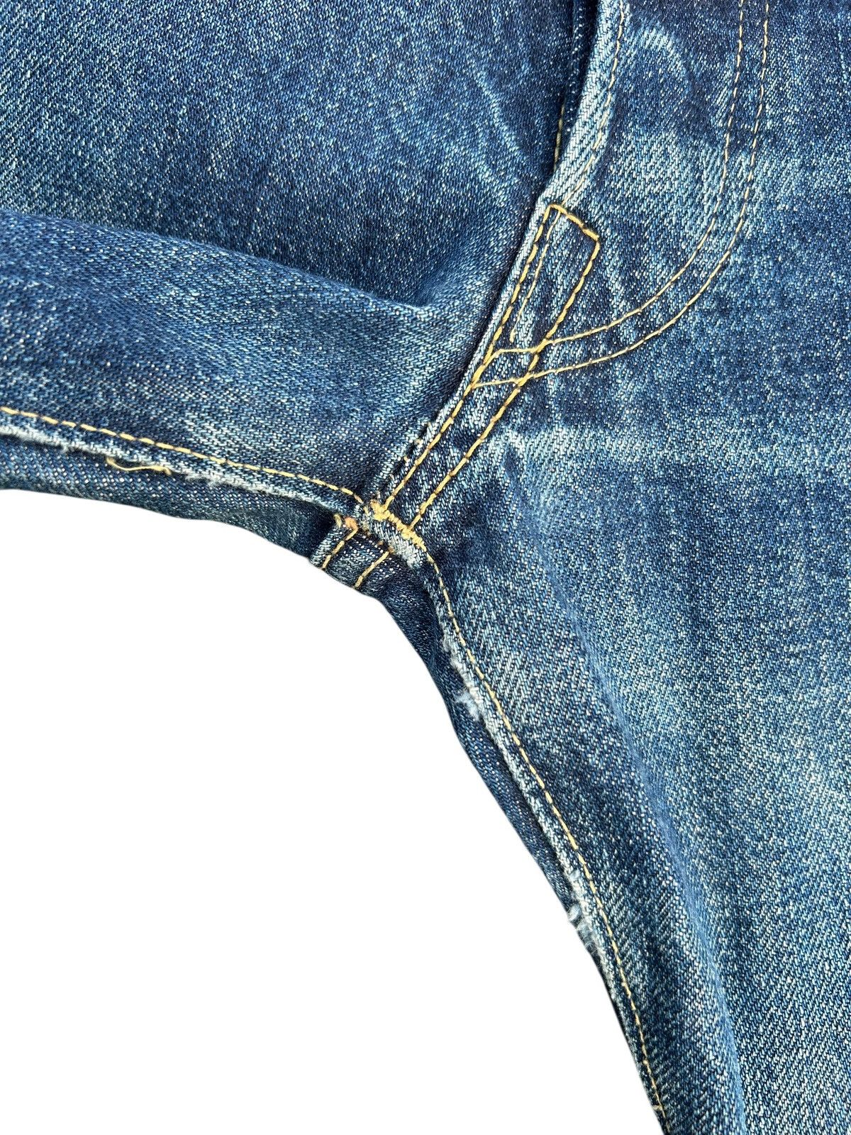 Kapital Vintage Skull Fab Four Selvedge Distressed Denim Jeans Size US 28 / EU 44 - 11 Thumbnail