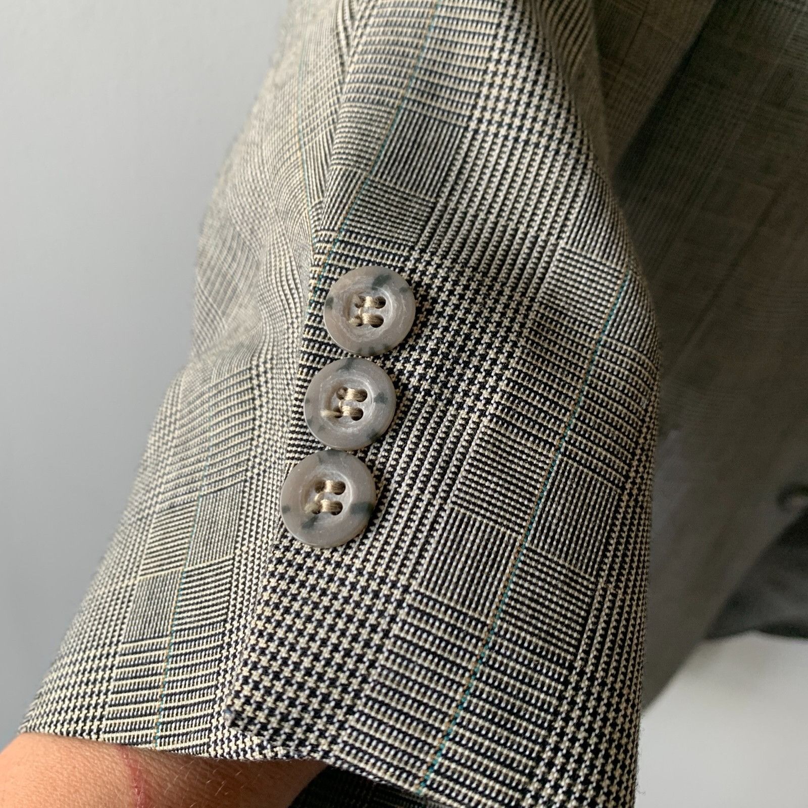Levi's Vintage Levi's Exact Jacket Men's Size 44L Blazer Checked Sp Size 44L - 7 Thumbnail