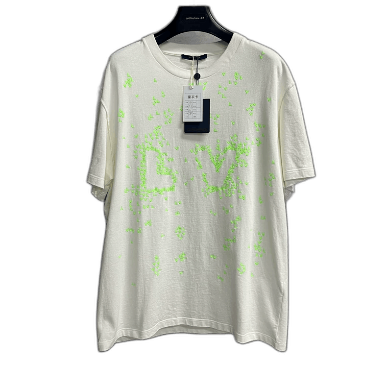 Louis Vuitton Louis Vuitton White Logo Embroidered TShirt-