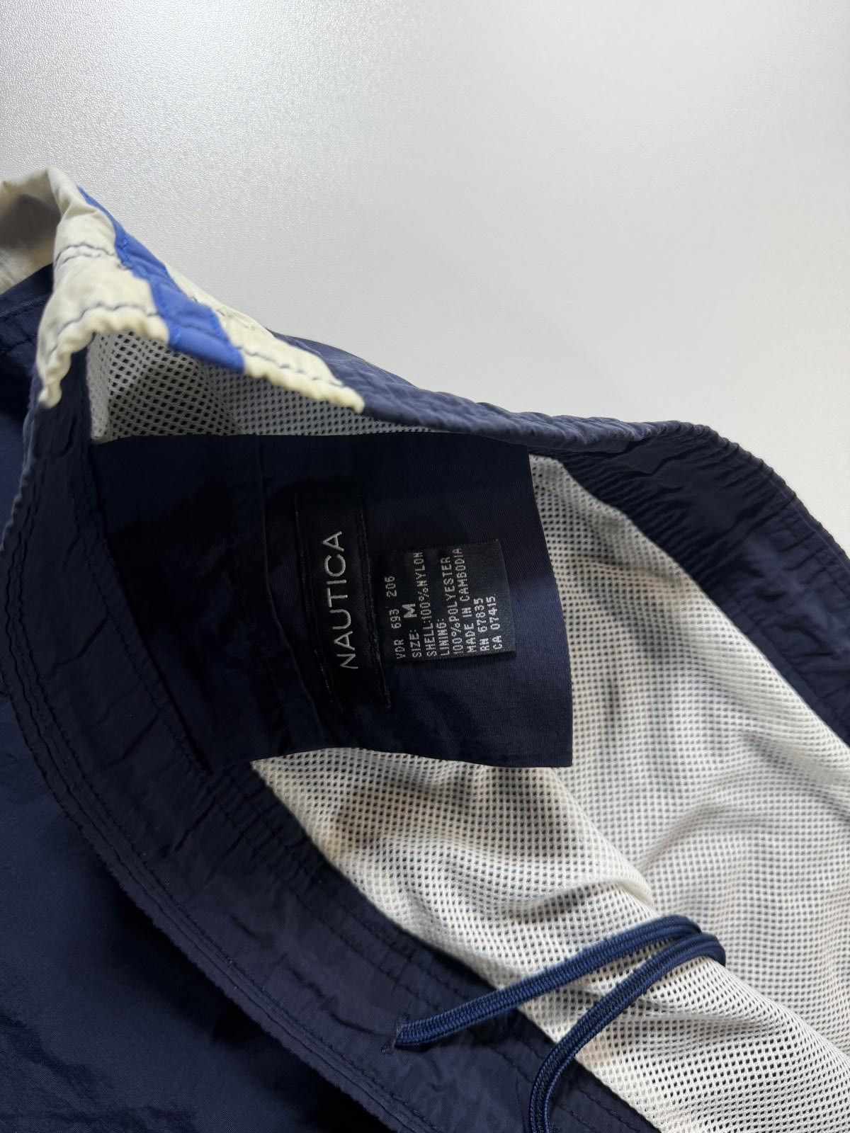 Nautica Nautica Men's Navy Blue Swim Shorts with White and Blue M Size US 32 / EU 48 - 4 Thumbnail