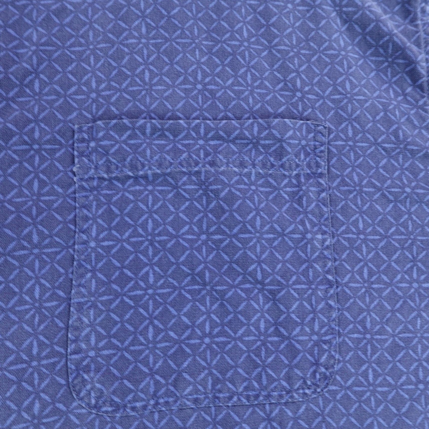 Nat Nast Nat Nast Shirt Mens 2XL Blue Silk Blend Button-Up Camp Luxury Relax Beach Geometric Short Sleeve Collared Button Casual Travel Pockets Size US XXL / EU 58 / 5 - 3 Thumbnail