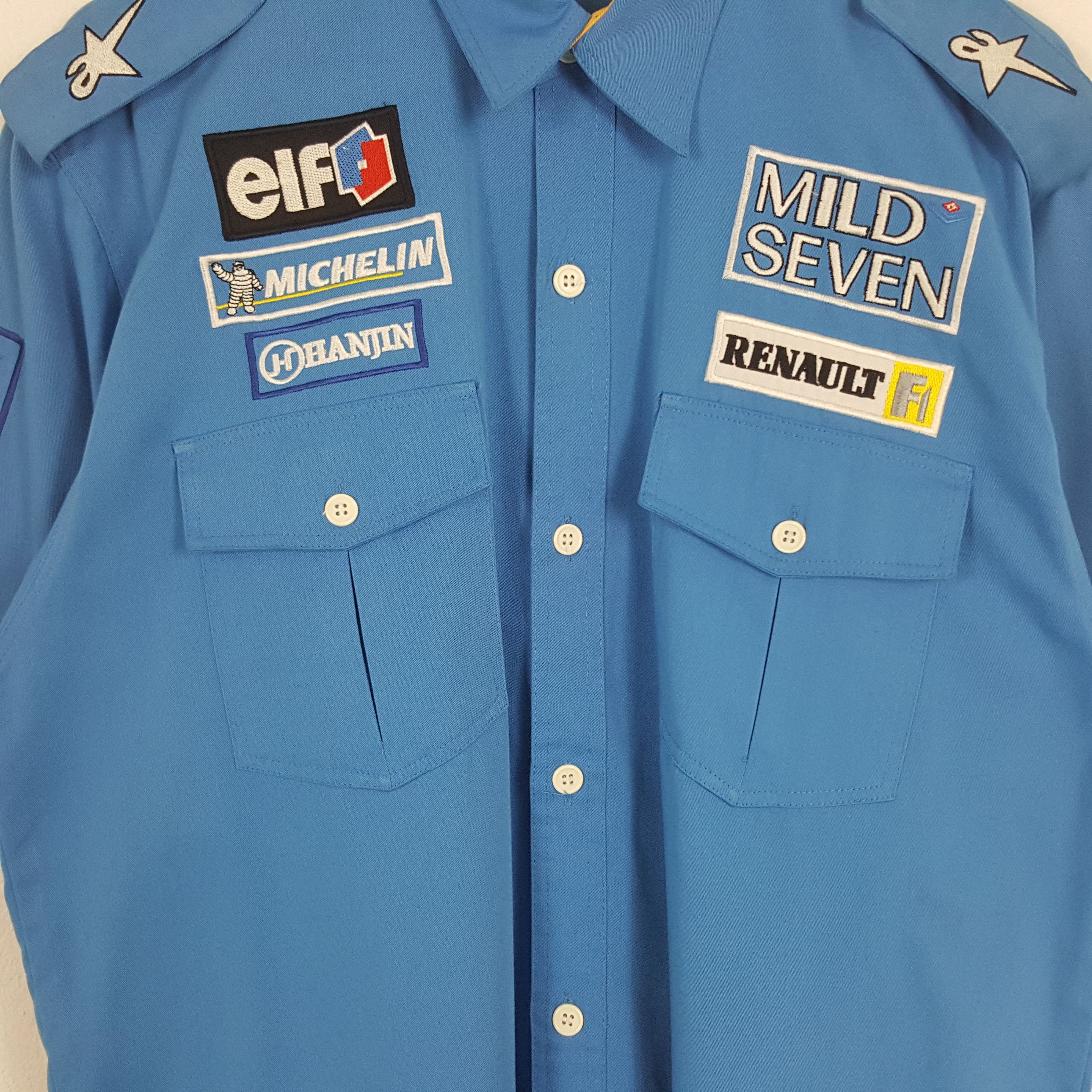 Vintage Vintage Mild Seven Magneti Marelli F1 Racing Shirt Button Up Size US XL / EU 56 / 4 - 4 Thumbnail
