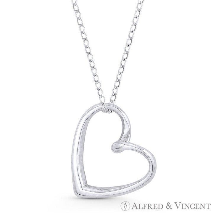 Other Sideways Open Heart Love Charm 18x18mm Pendant Size ONE SIZE - 1 Preview