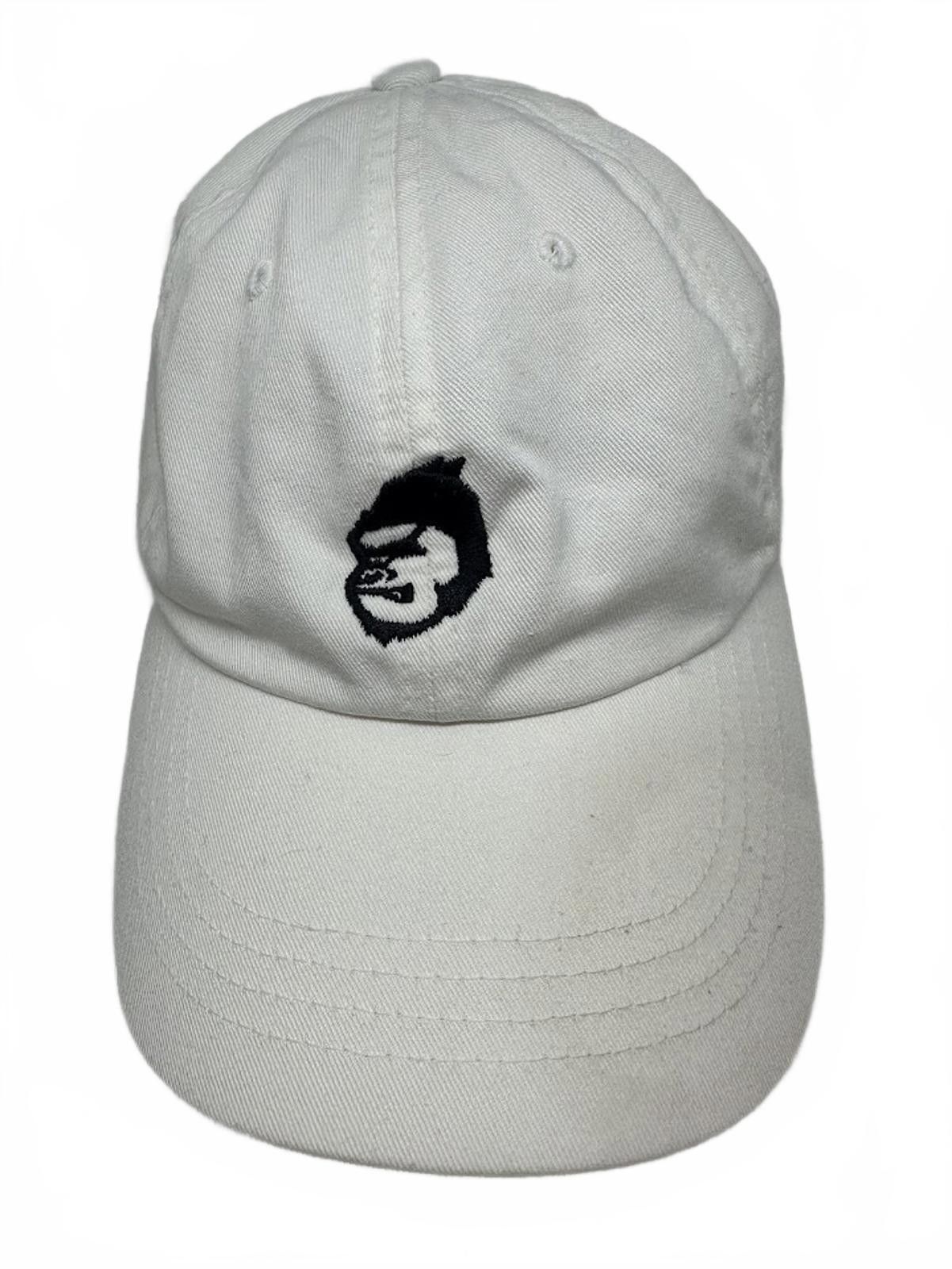 Yupong Gorilla Logo Dad Hat White Yupoong Strapback Size ONE SIZE - 1 Thumbnail
