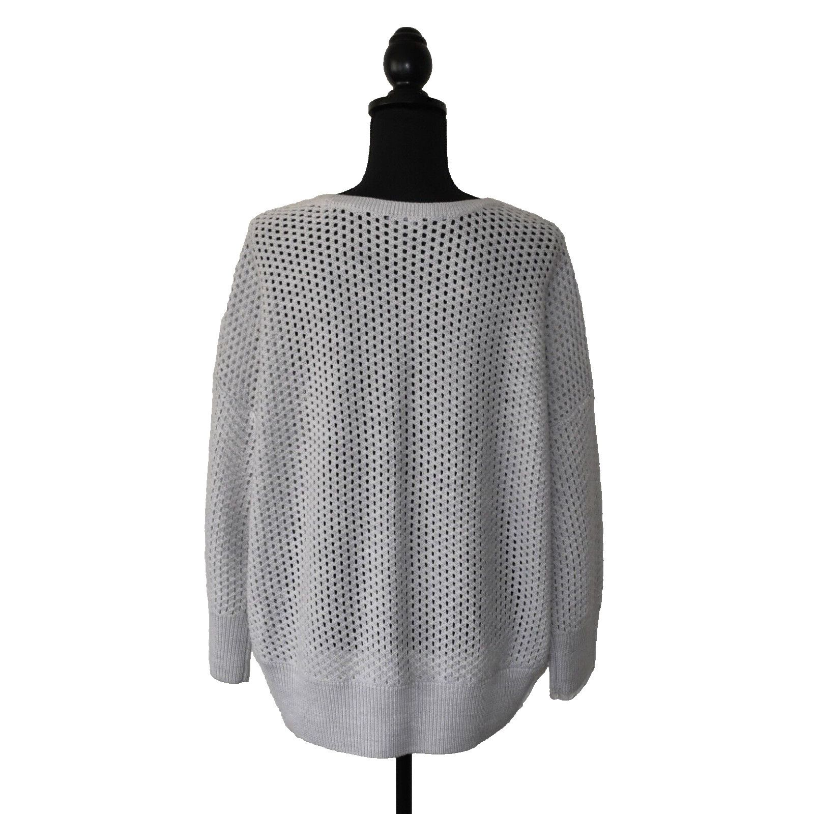 Eileen Fisher EILEEN FISHER Seasalt Merino Wool Open Knit Sweater Size XL Size XL / US 12-14 / IT 48-50 - 4 Thumbnail