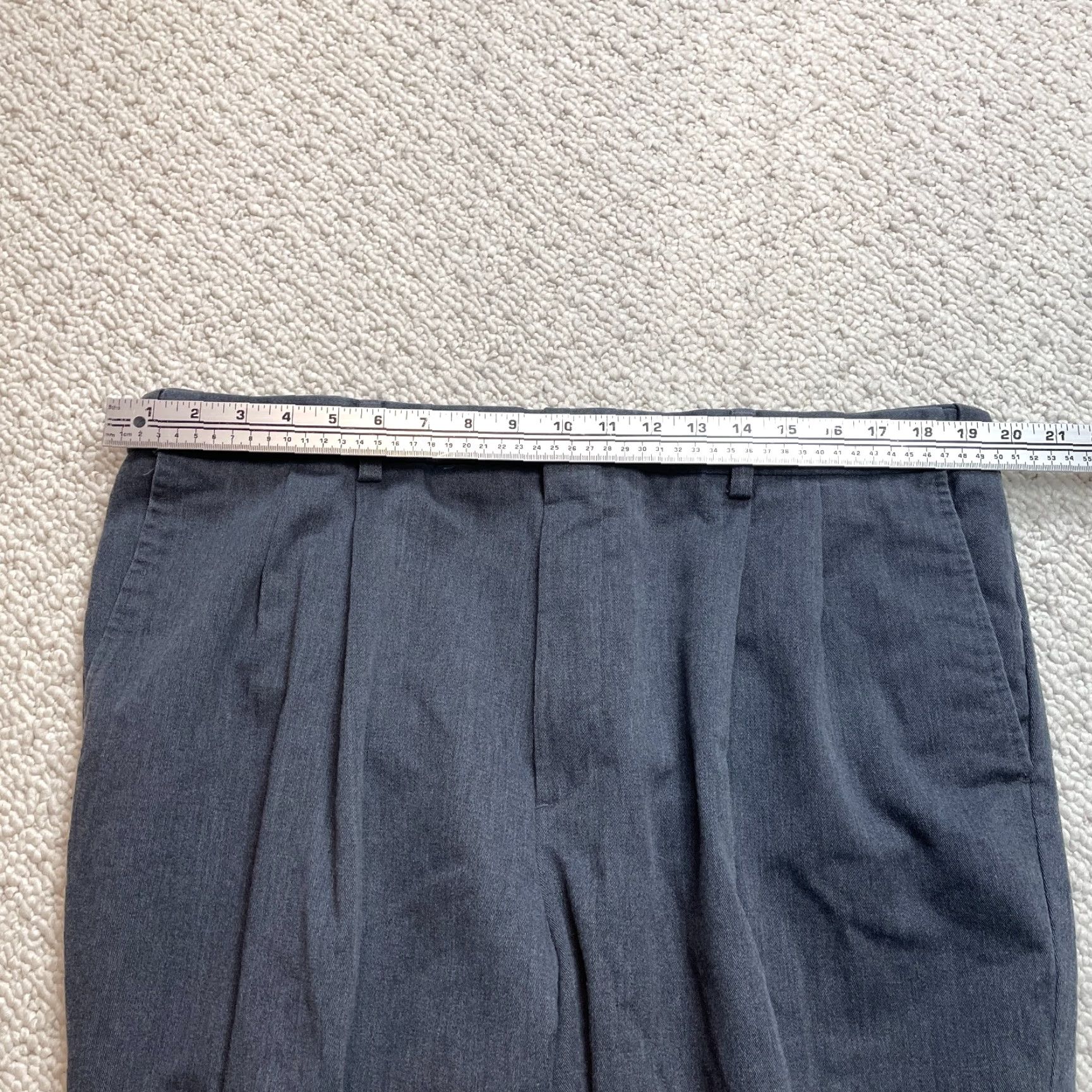 Croft & Barrow Croft & Barrow Chino Pants Mens 40x30 Gray Straight Dress Slacks Cotton Adult Size US 40 / EU 56 - 5 Thumbnail