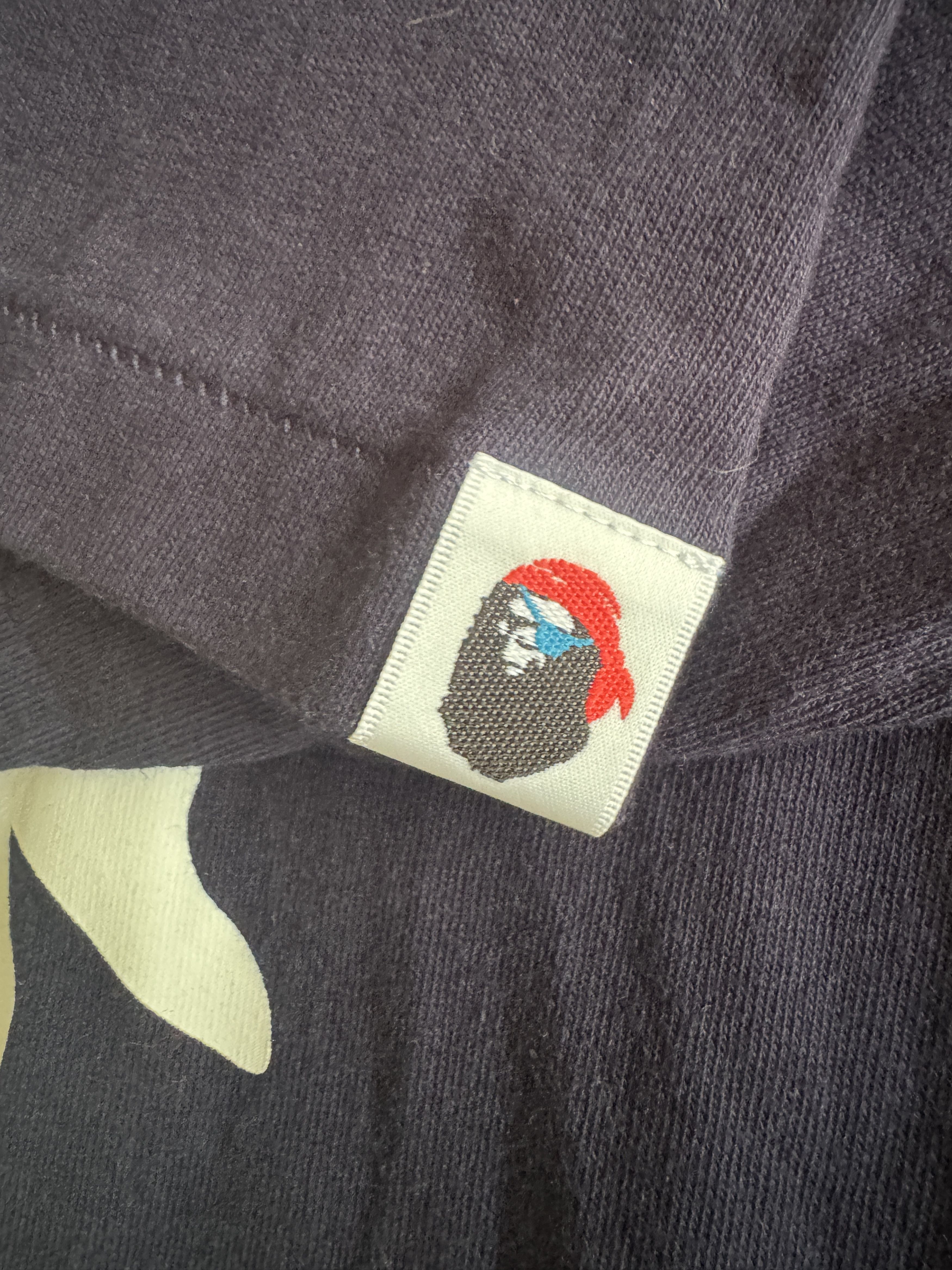 Bape BAPE Ape Crossbones College Tee Navy Size US XL / EU 56 / 4 - 3 Thumbnail