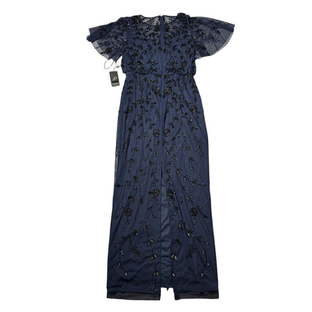 Adrianna Papell NWT New $299 Adrianna Papell Jasmine Beaded Blouson Navy Go Size M / US 6-8 / IT 42-44 - 4 Thumbnail