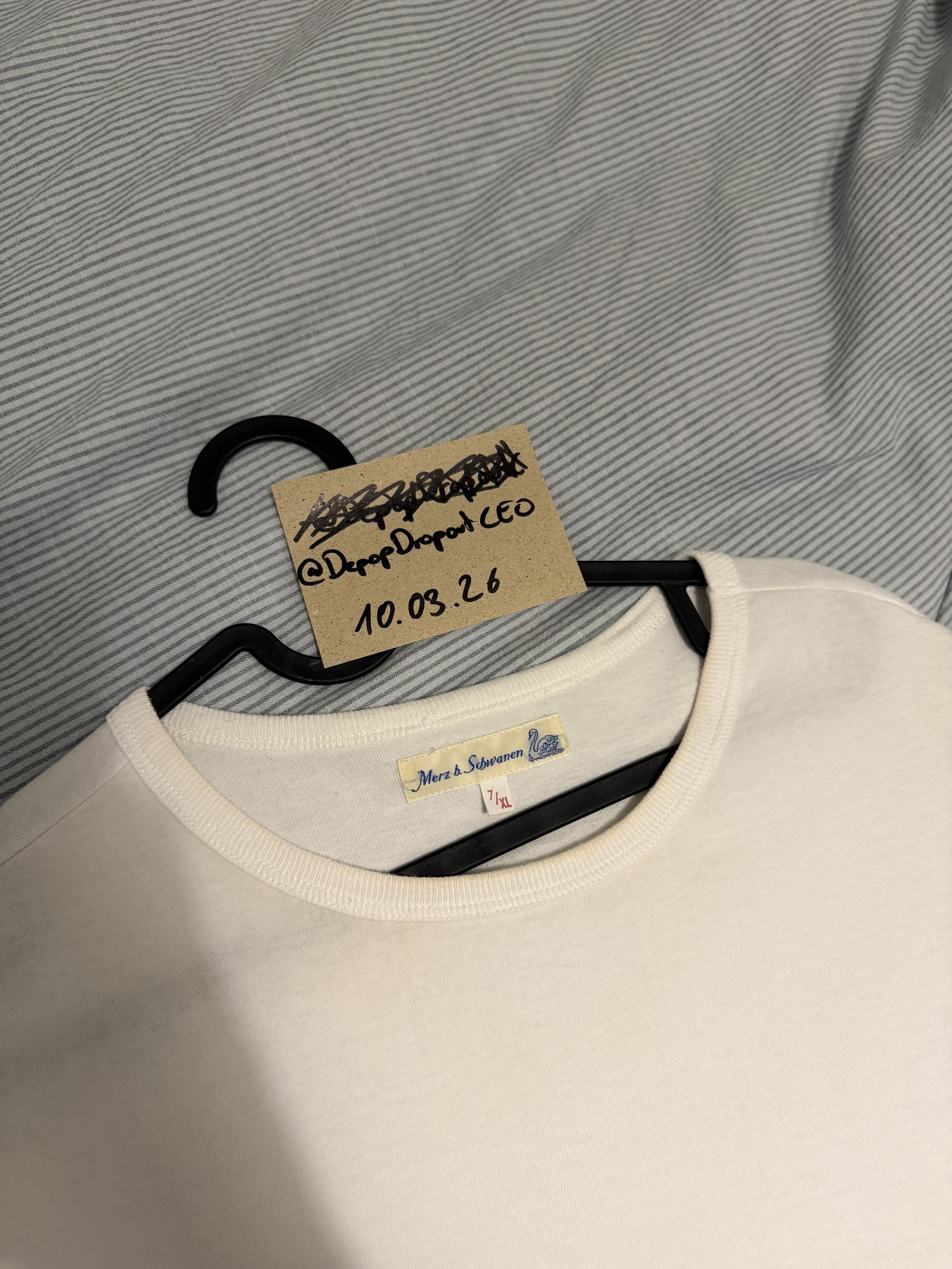 Merz B. Schwanen 215 Loopwheeled Classic Fit Midweight T-Shirt Size US XL / EU 56 / 4 - 2 Thumbnail