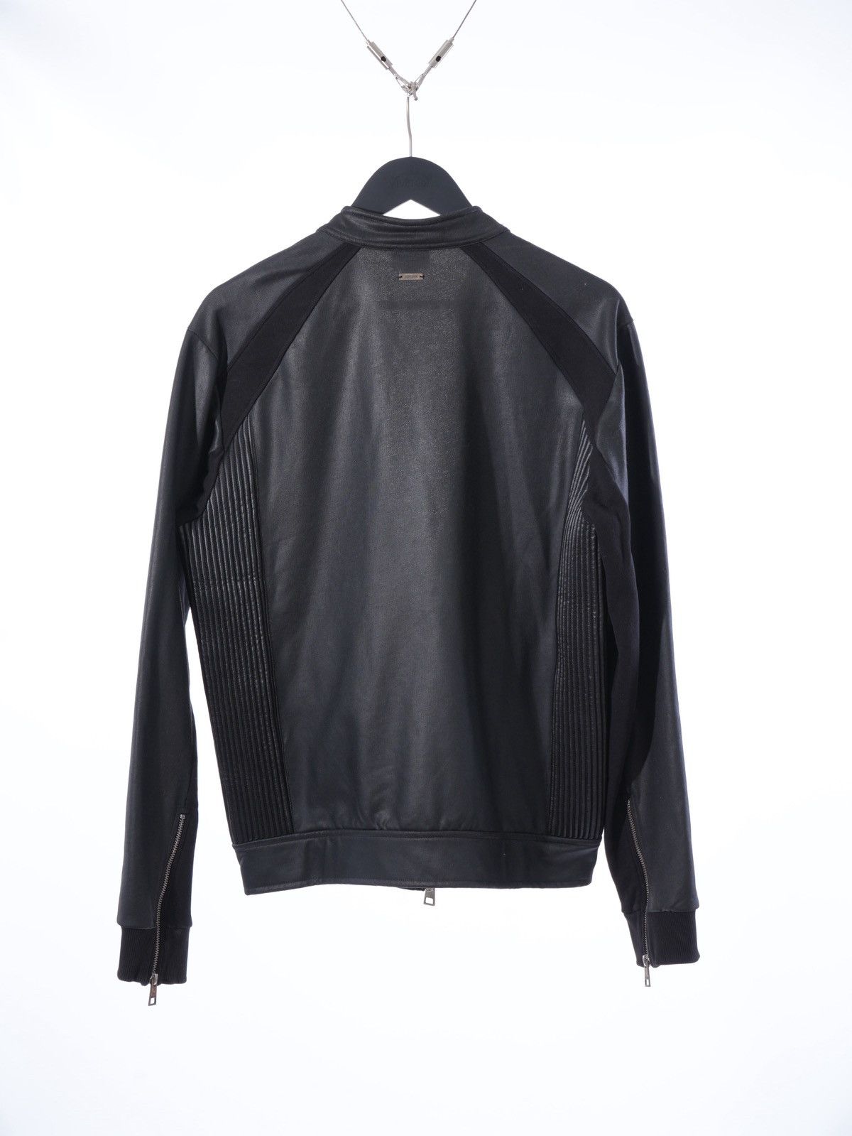 Just Cavalli 00s Archive Just Cavalli Stitched Harness Biker Jacket Size US L / EU 52-54 / 3 - 5 Thumbnail