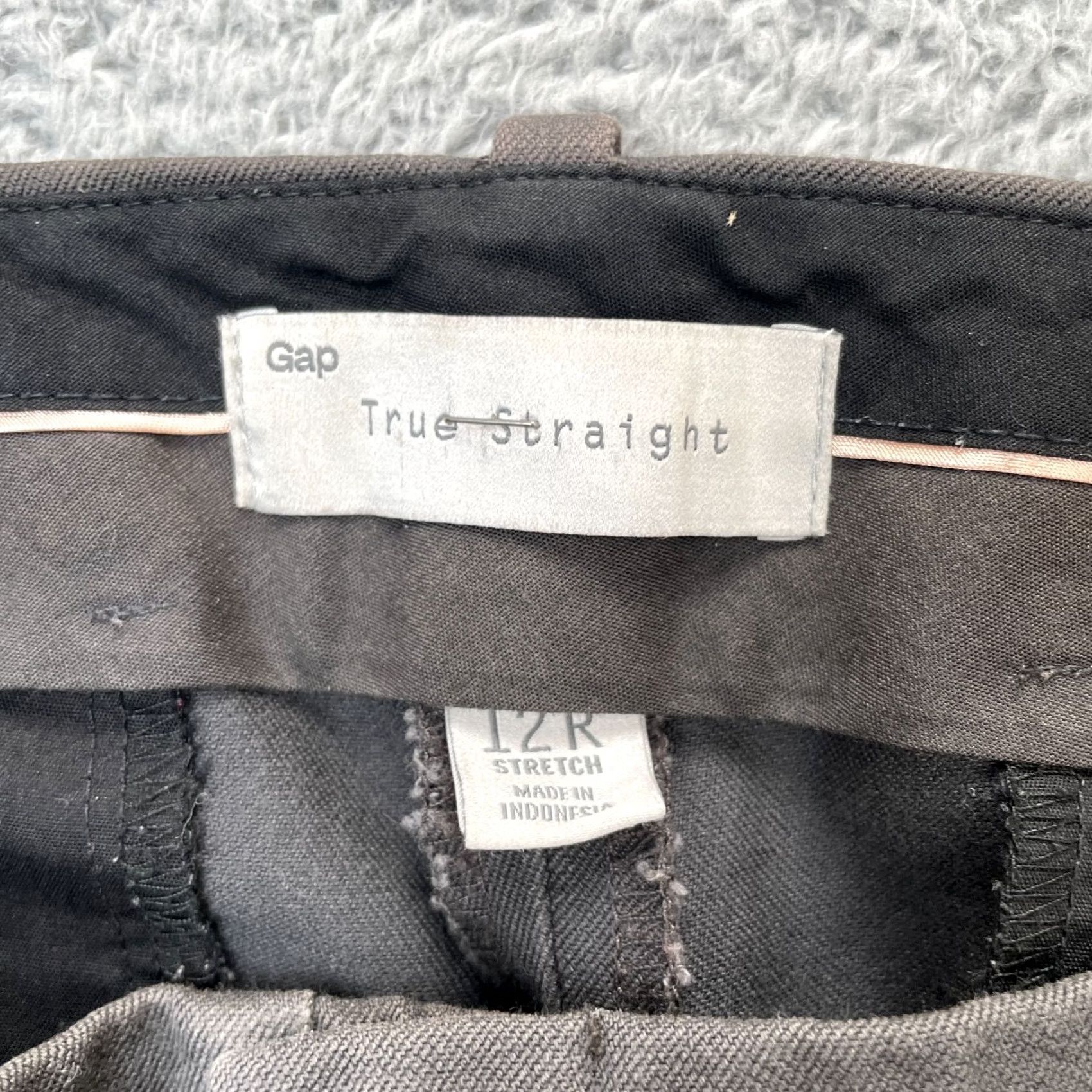 Gap Gap Pants Womens 12R Gray True Straight Leg Stretch Cotton Office Wear Business Pants Size 34" / US 12 / IT 48 - 5 Thumbnail