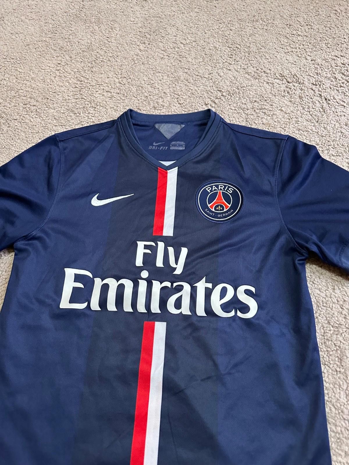 Nike PSG Paris Saint-Germain 2014 Soccer Jersey Football Shirt Size US S / EU 44-46 / 1 - 4 Thumbnail