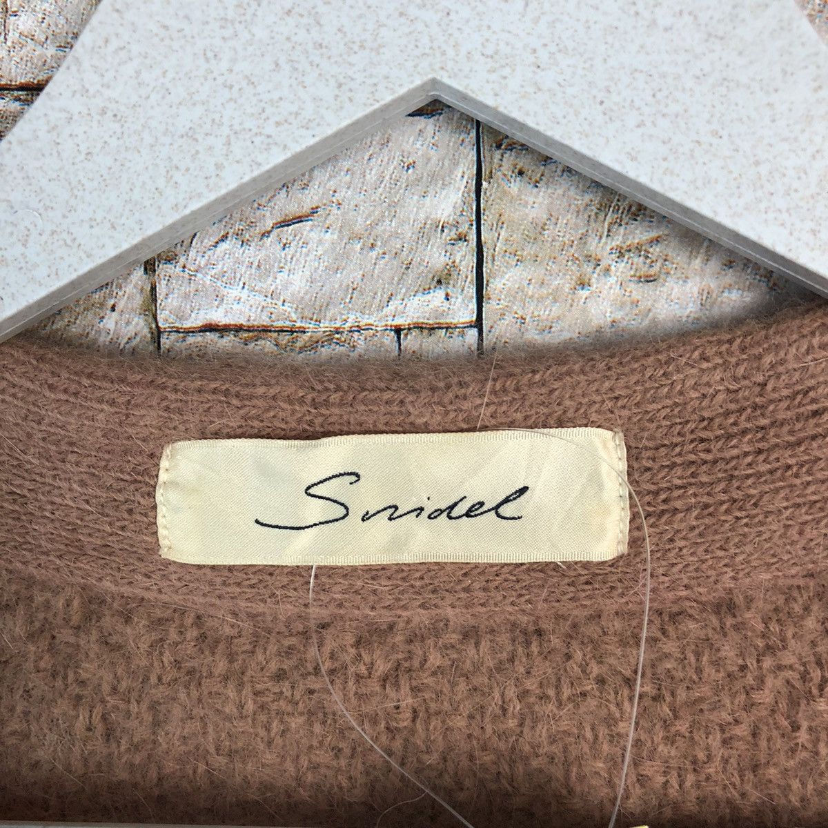 Japanese Brand Smidel Brown mohair fur Cardigan Knitwear #A1209 Size US S / EU 44-46 / 1 - 9 Thumbnail