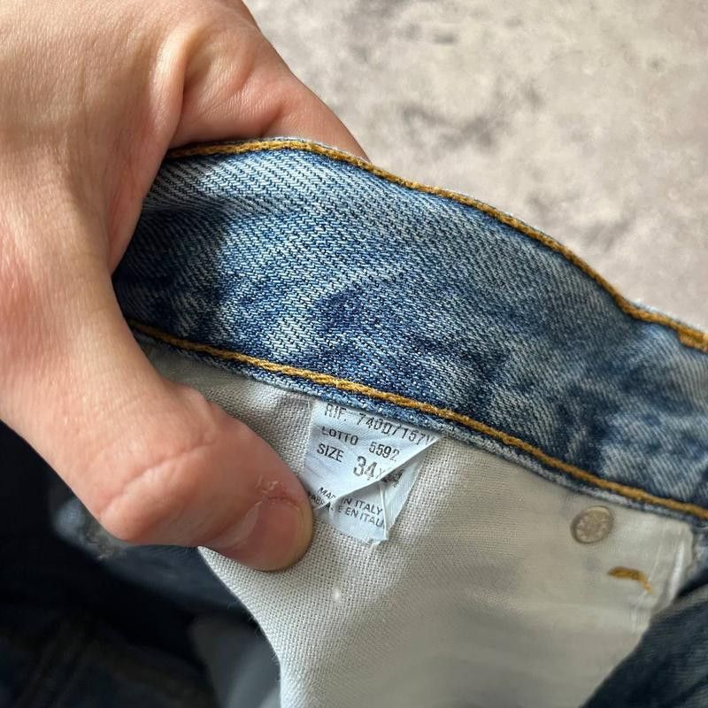 Carrera × Vintage Vintage Italian Carrera Mens Straight Blue Jeans Size 34x34 Size US 34 / EU 50 - 5 Thumbnail