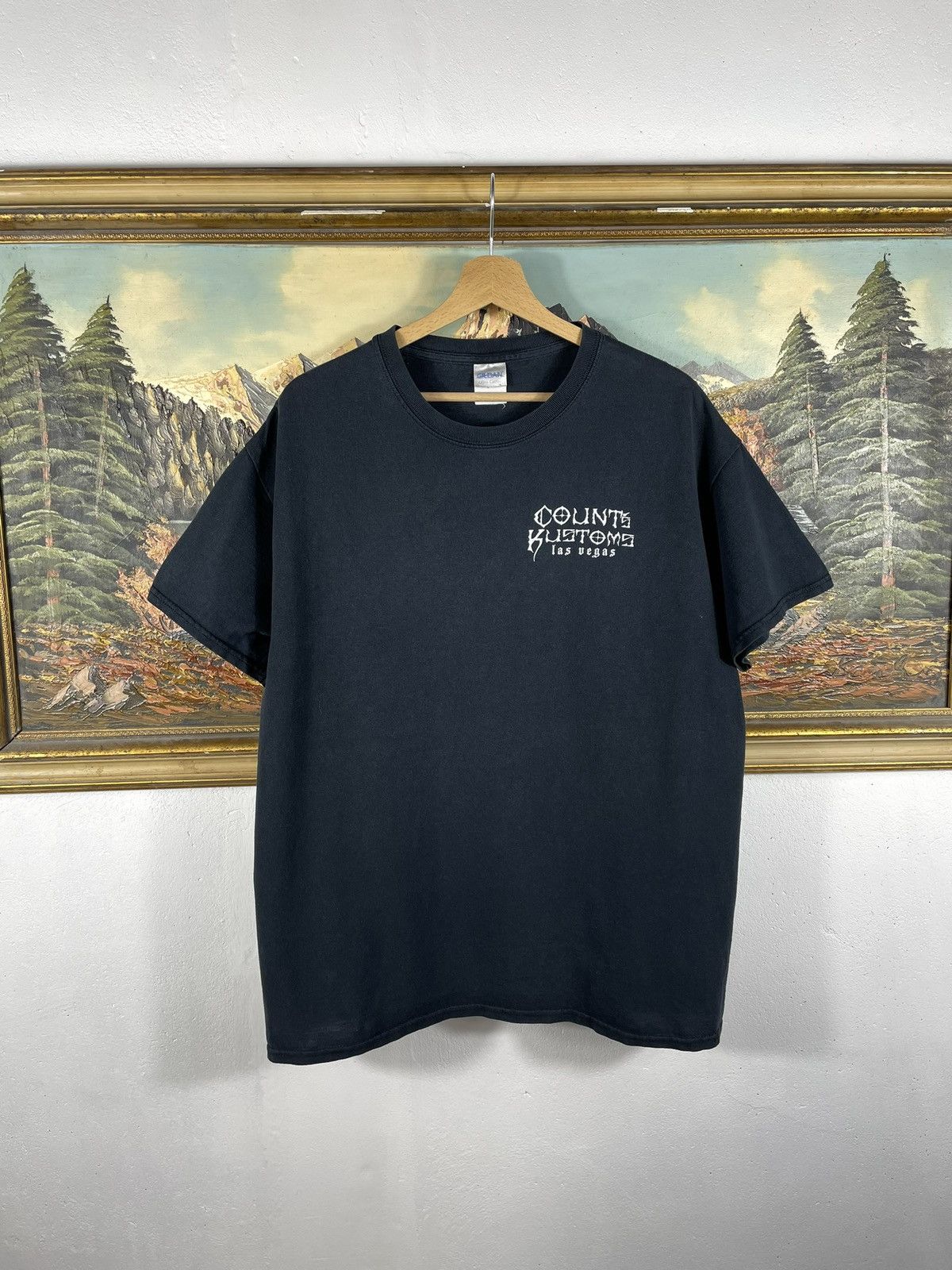 Affliction Black Vintage Retro Y2k Cross Tribal T shirt Baggy Opium Size US L / EU 52-54 / 3 - 4 Thumbnail