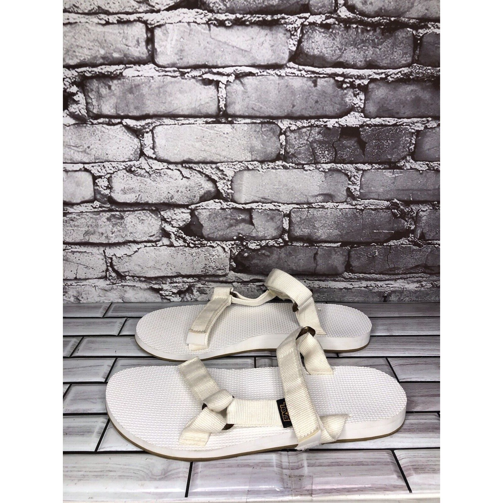 Teva Teva Universal White Textile Foam Slide Sandals Women Sz 10 Size US 10 / IT 40 - 13 Thumbnail