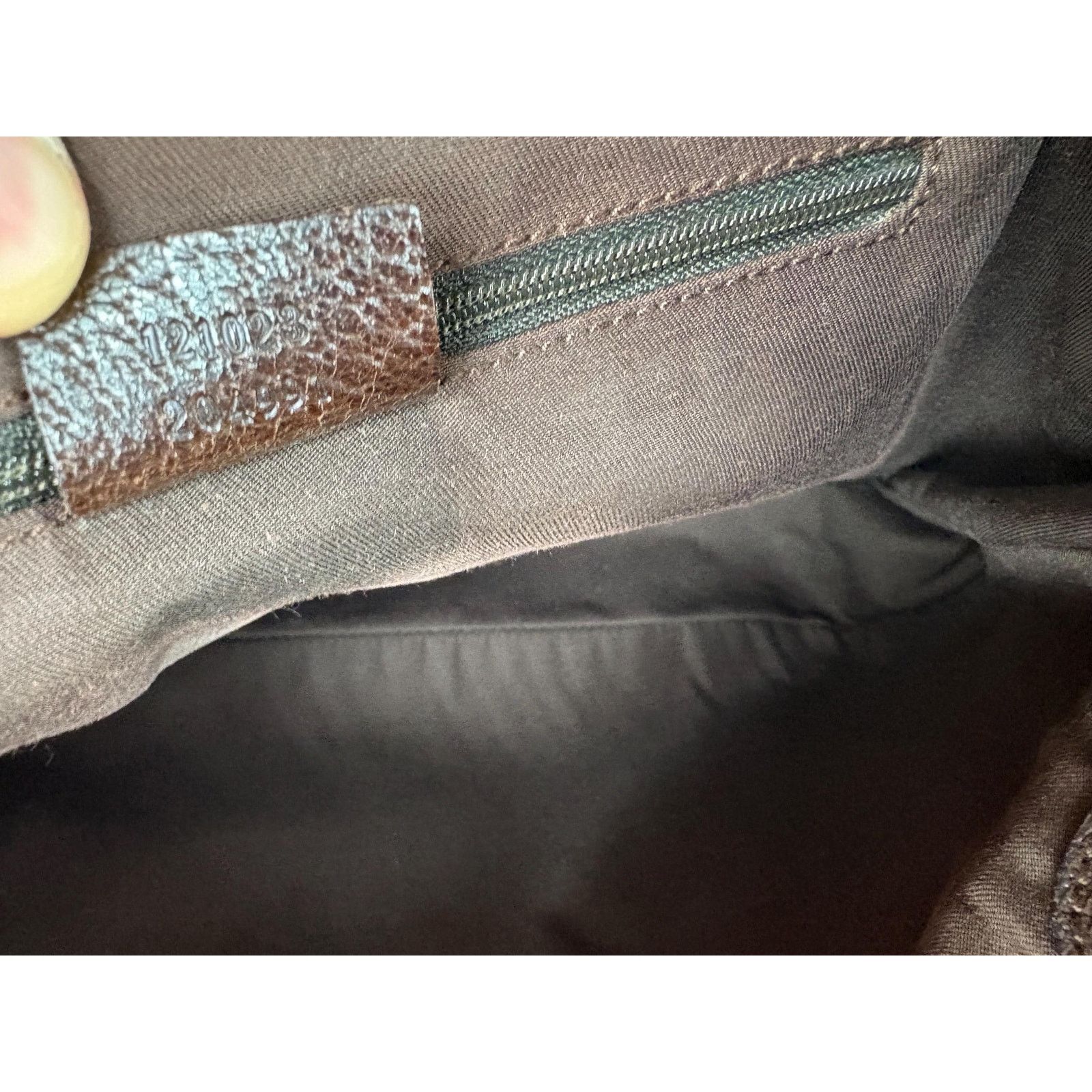 Gucci Authentic Gucci Eclipse GG Cloth and Brown Leather Shoulder Size ONE SIZE - 12 Thumbnail