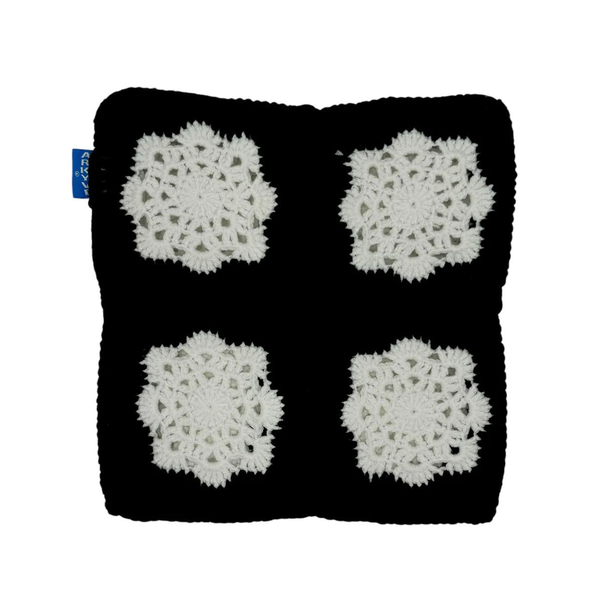 Other Arkyve 'Crochet Snowflake' Black Cat Hat Size ONE SIZE - 2 Thumbnail