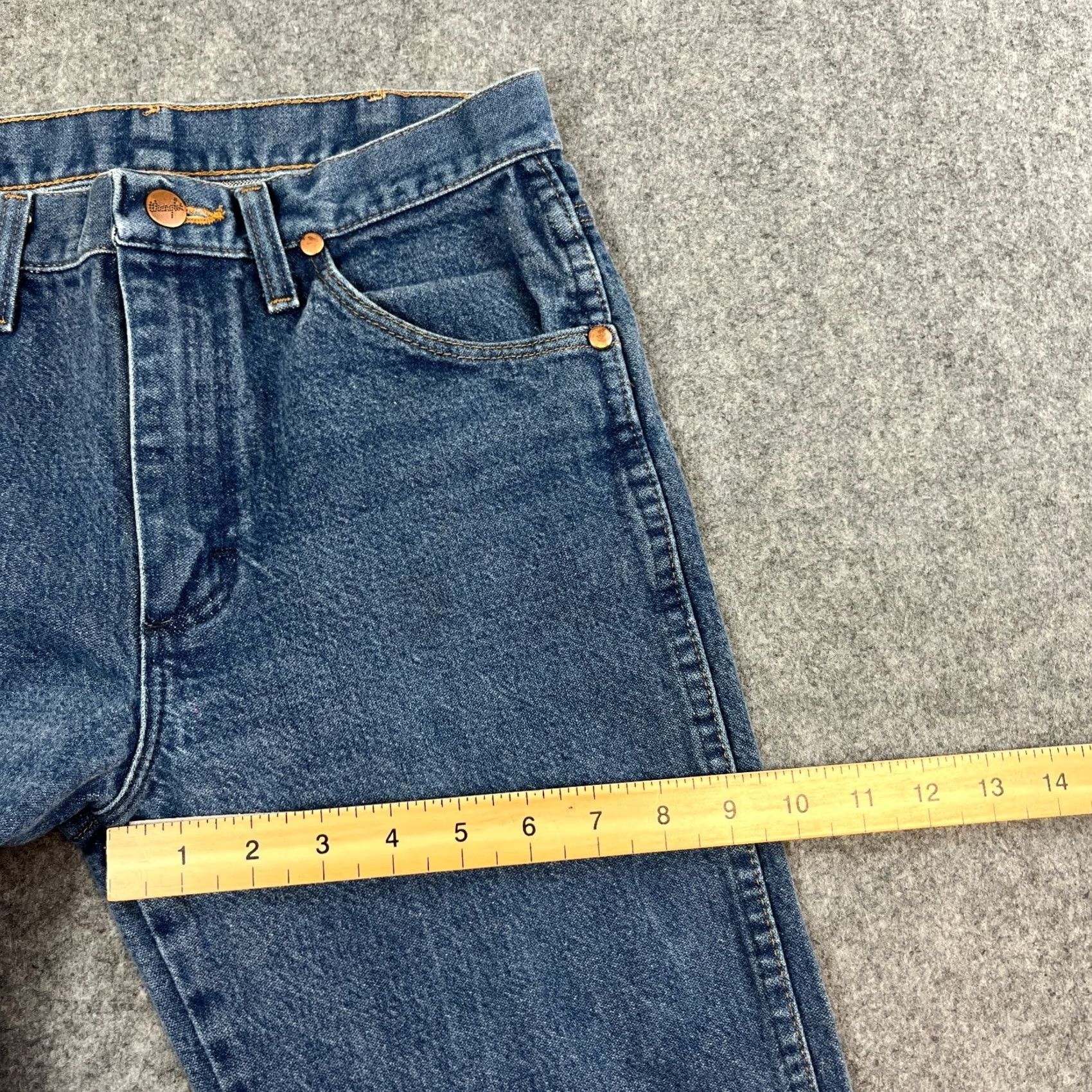 Wrangler VINTAGE Wrangler Womens Jeans Straight 29 30 UK10 High Waist Blue 936DEN Cowgirl Jeans Wrangler 936 Womens Blue 29 30 UK10 Medieval-style? Size 32" / US 10 / IT 46 - 5 Thumbnail