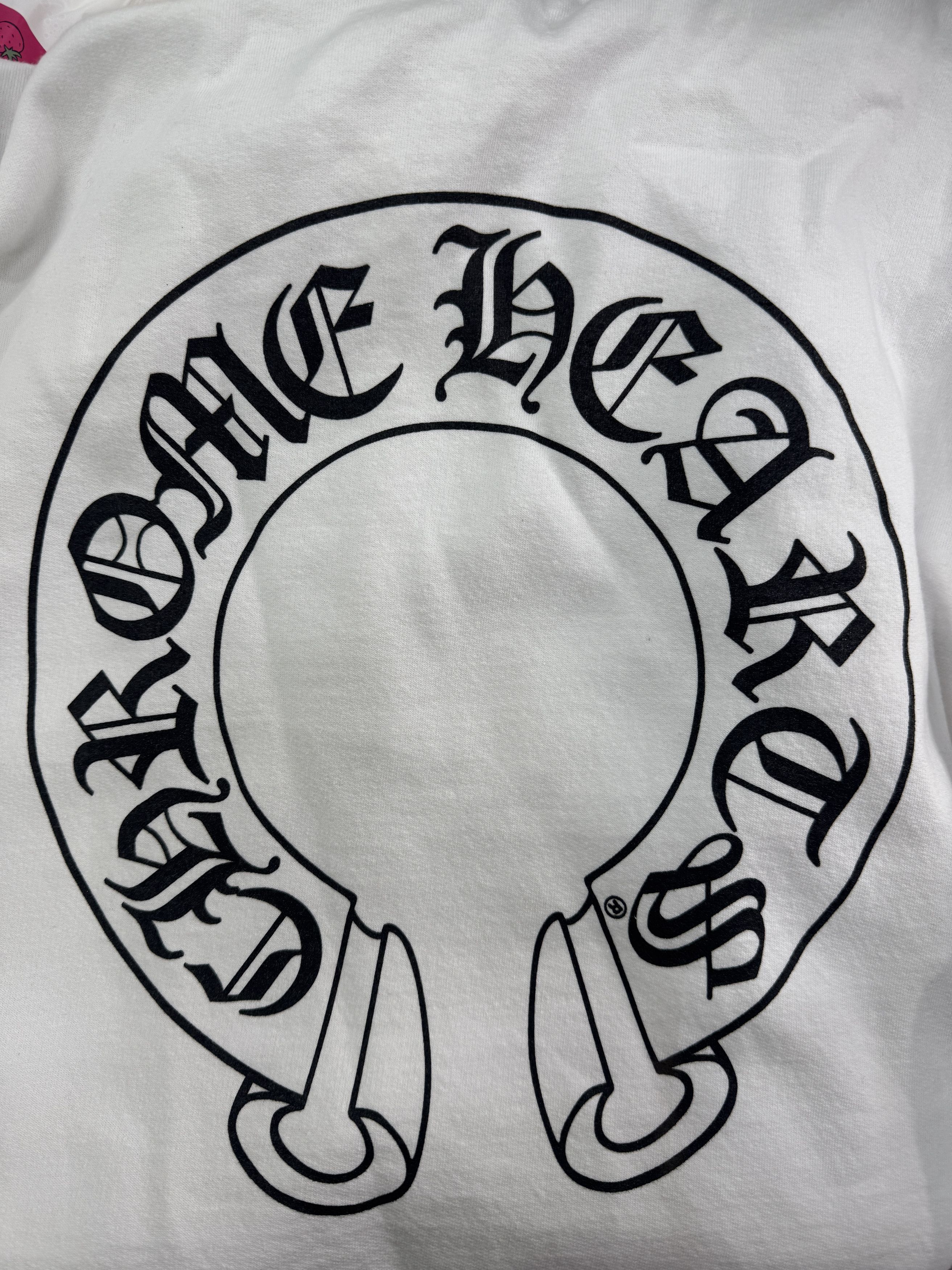 Chrome Hearts Chrome Hearts White Classic Horseshoe Logo Hoodie Size US L / EU 52-54 / 3 - 4 Thumbnail