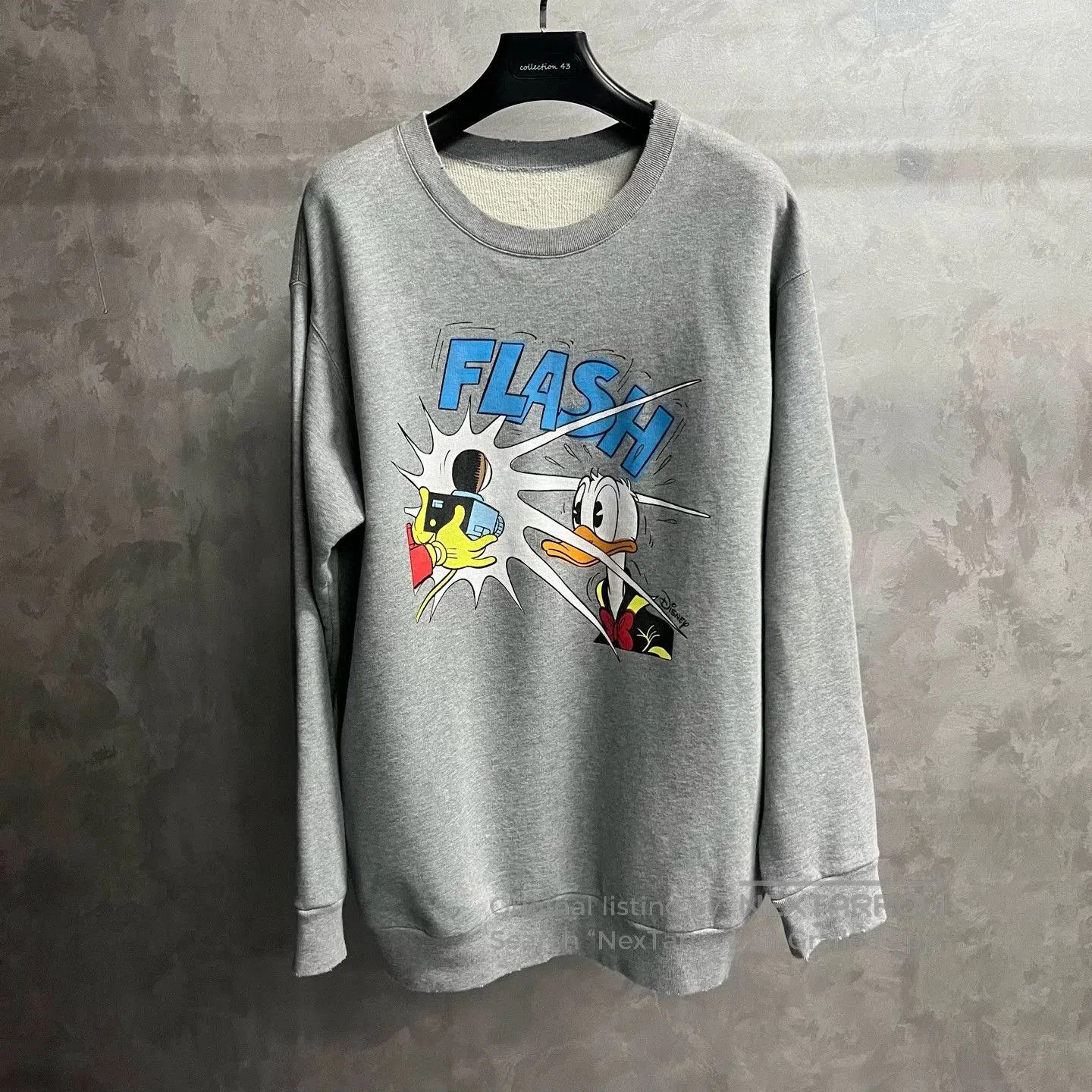 Gucci Gucci Gray Donald Duck Print Oversized Sweatshirt. Size US XL / EU 56 / 4 - 1 Thumbnail