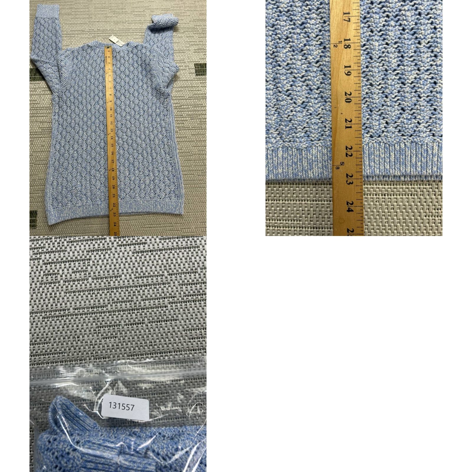 Talbots Talbots Mens Sweater Small Blue Cotton Blend Knit Pullover New Size US S / EU 44-46 / 1 - 8 Thumbnail