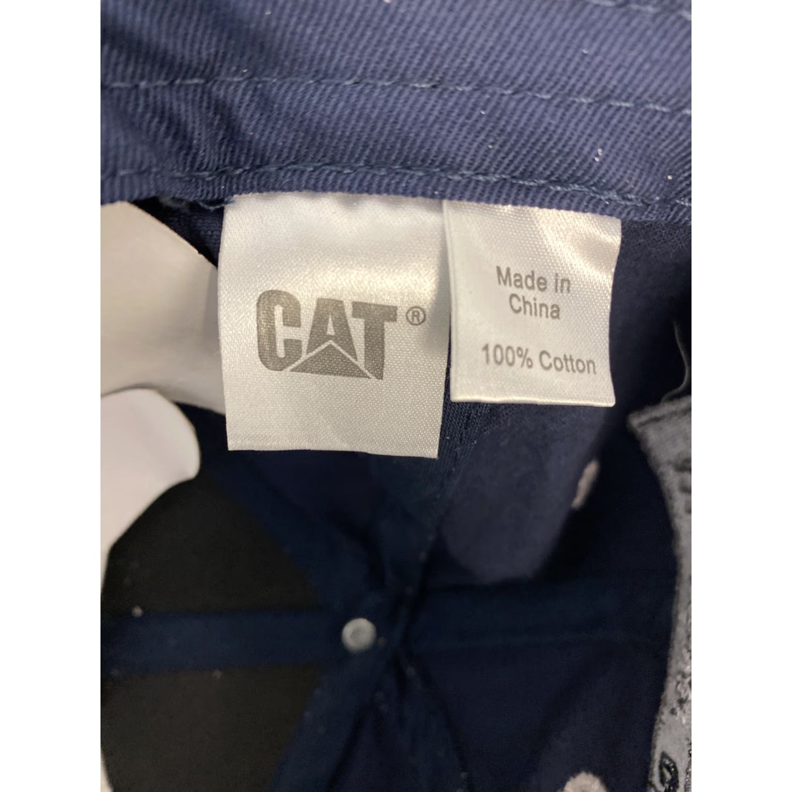 Vintage CAT Hat Men Adjustable Navy Gray CATERPILLAR CAT LOGO BASEBALL CAP Size ONE SIZE - 6 Thumbnail