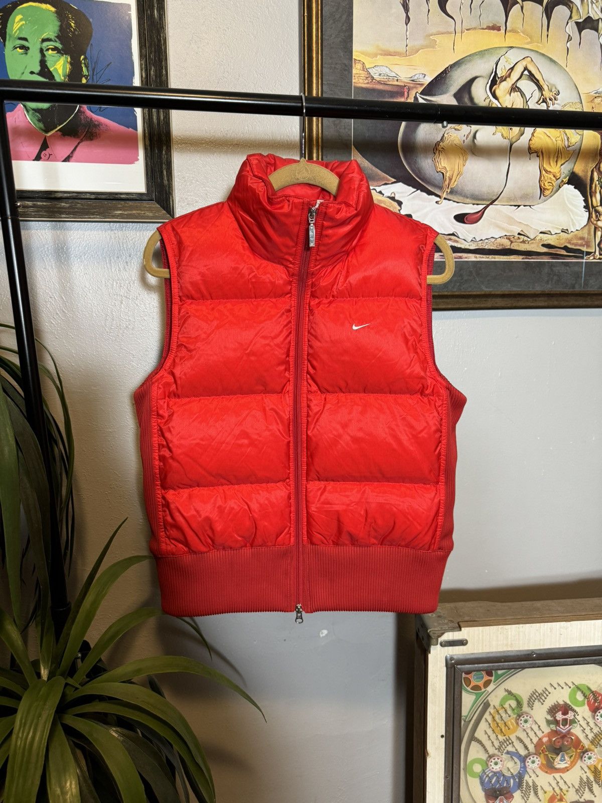 Nike × Vintage Vintage Nike Puffer Vest Size L / US 10 / IT 46 - 1 Thumbnail