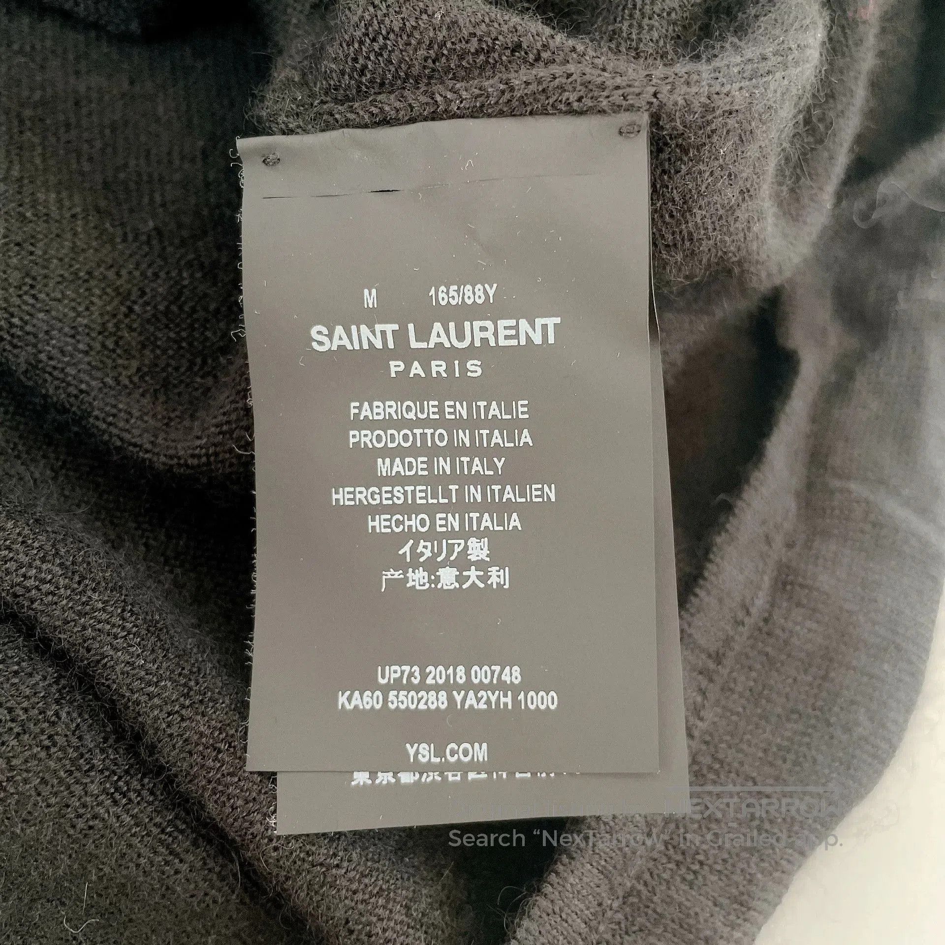 Saint Laurent Paris Saint Laurent Black Cashmere Lace-Up Top. Size M / US 6-8 / IT 42-44 - 7 Thumbnail