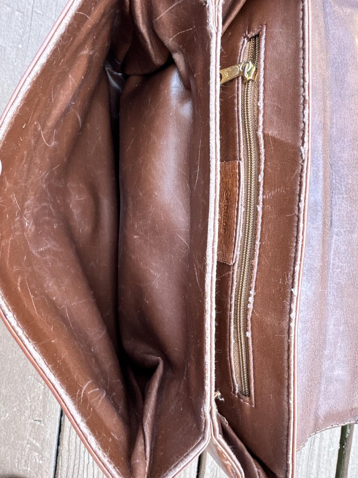 Unknown London Vintage 80s/90s Basido Italian Leather Top-Handle Handbag Size ONE SIZE - 5 Thumbnail