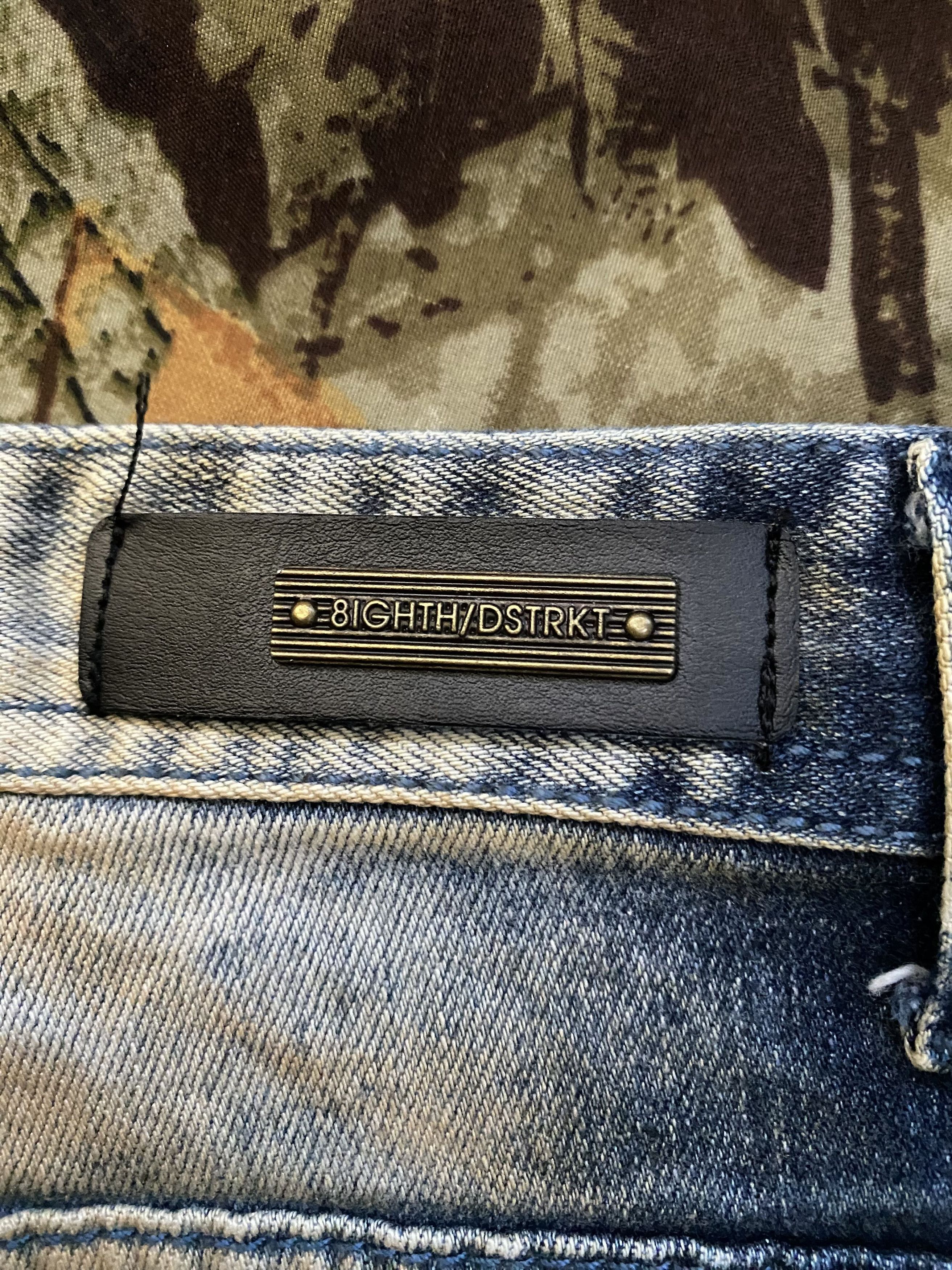 Other 8IGHTH/DSTRKT DENIM BLEACHED MOTO SKINNY JEANS Size US 40 / EU 56 - 6 Thumbnail