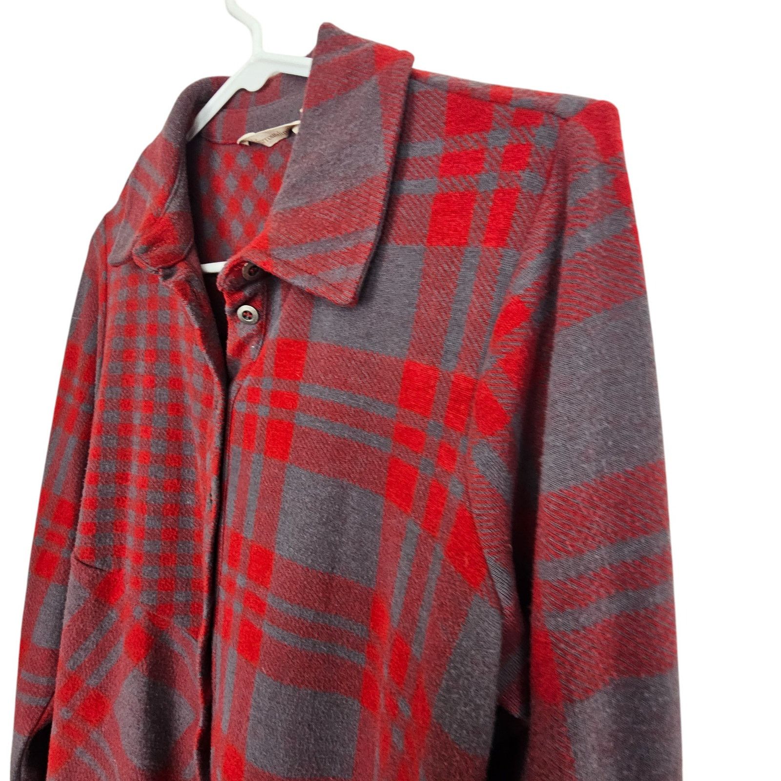 Soft Surroundings Soft Surroundings Womens Paramour Plaid Button Front Shirt Size S / US 4 / IT 40 - 6 Thumbnail
