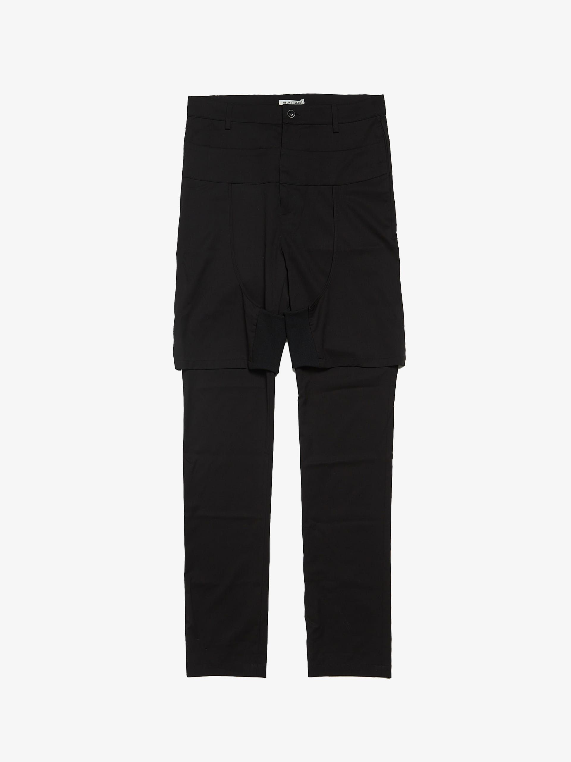 Helmut Lang Black Deconstructed Back Laced Trousers Size US 31 - 1 Thumbnail