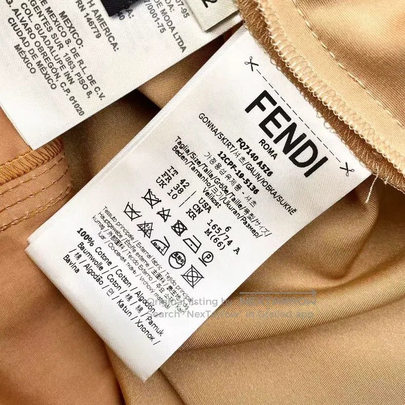 Fendi Fendi Cotton brown double-breasted suit jacket and skirt s Size XS / US 0-2 / IT 36-38 - 5 Thumbnail