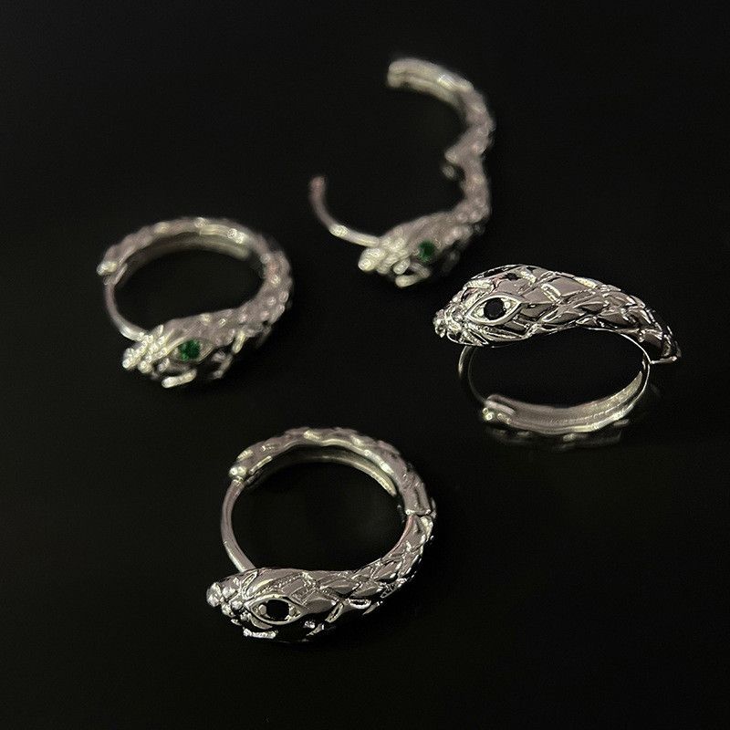 Jewelry Retro Earrings One Pairs Chrome Jewelry Size ONE SIZE - 5 Thumbnail