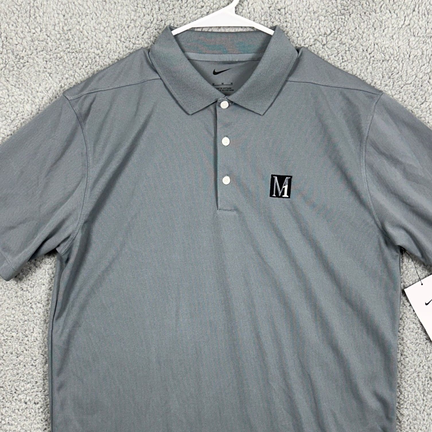 Nike Nike Polo Shirt Golf Polo Men Medium Gray Short Sleeve Logo NEW Size US M / EU 48-50 / 2 - 2 Thumbnail