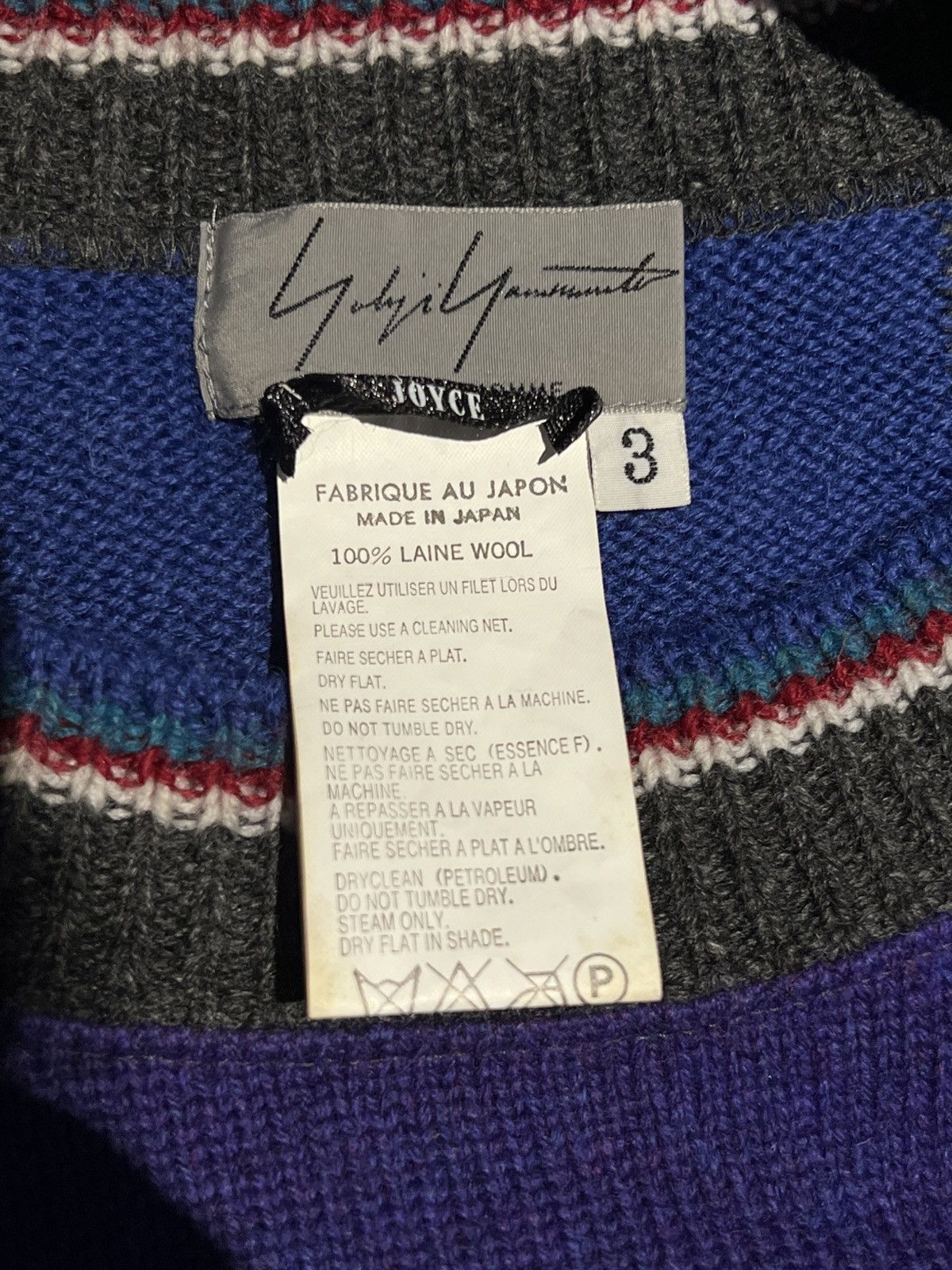 Yohji Yamamoto Yohji Yamamoto POUR HOMME AW07 ‘Cyborg009’ Graphic Knit Size US L / EU 52-54 / 3 - 5 Thumbnail