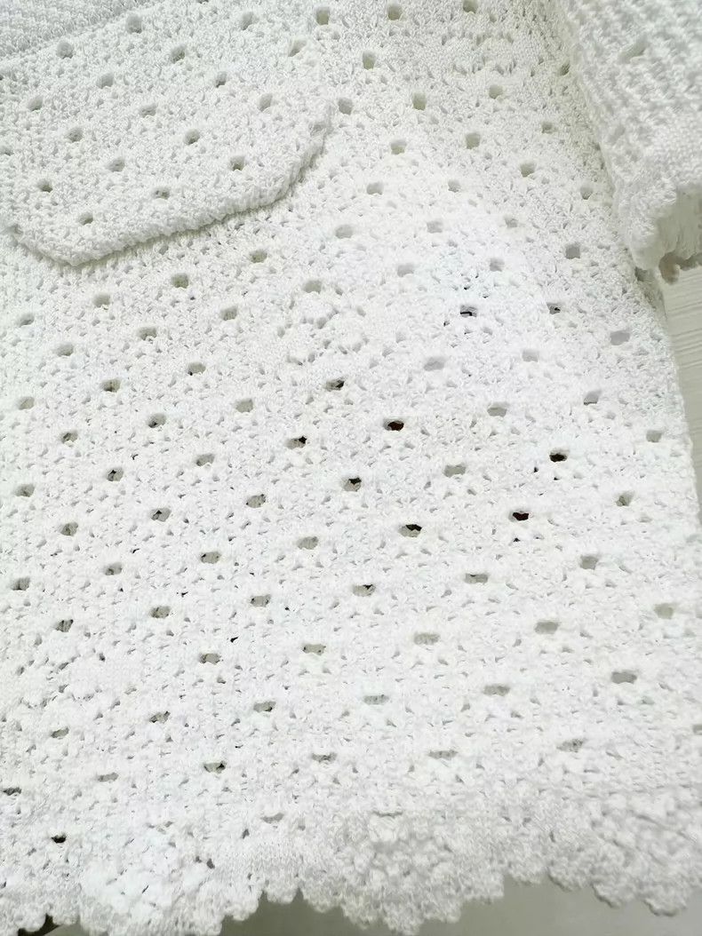 Chanel Chanel 24P crocheted floral hollow lace knitted short slee Size XS / US 0-2 / IT 36-38 - 5 Thumbnail