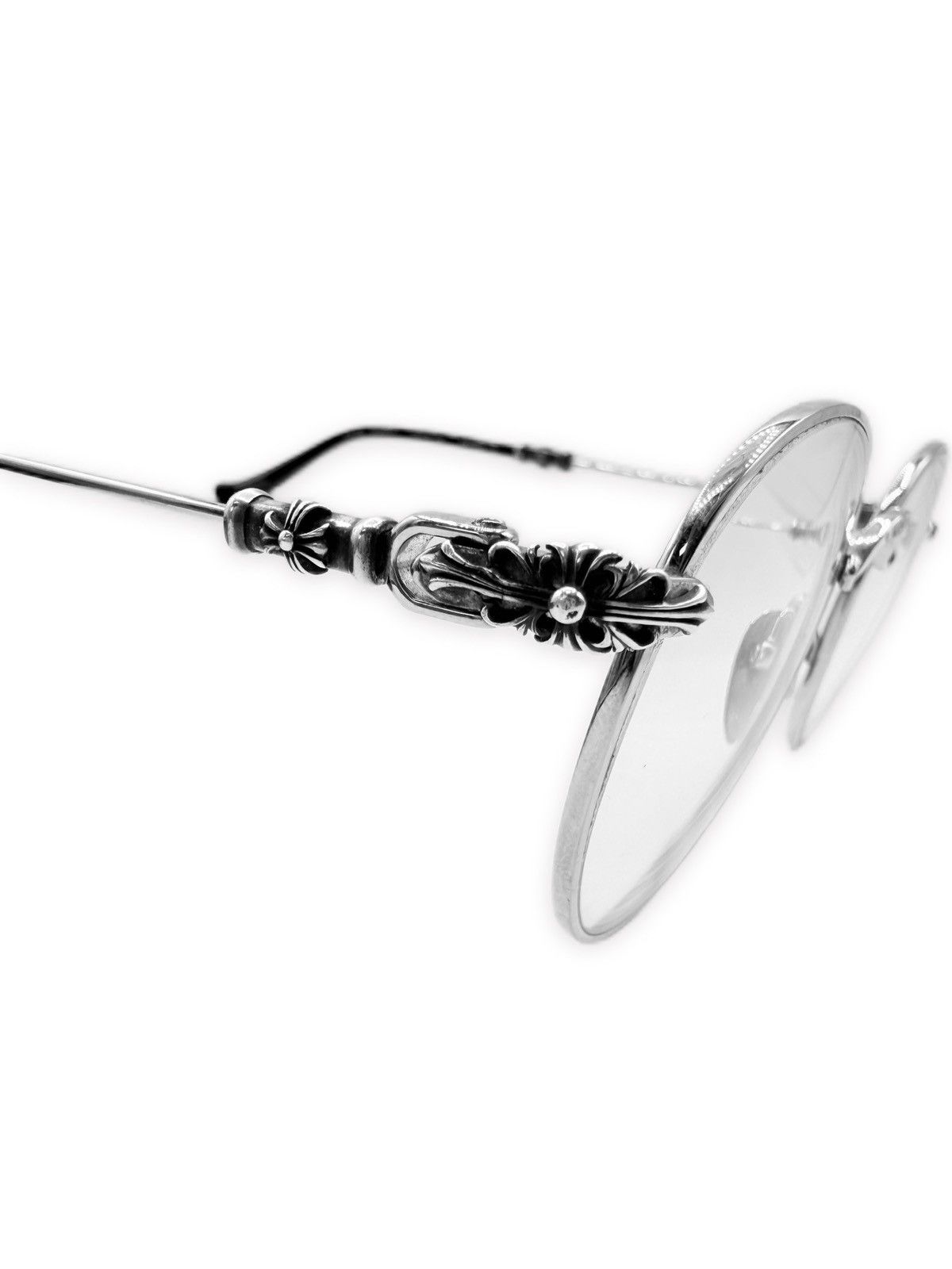 Chrome Hearts Chrome Hearts ‘Bubba-A’ White Gold Silver Floral Glasses Size ONE SIZE - 2 Thumbnail