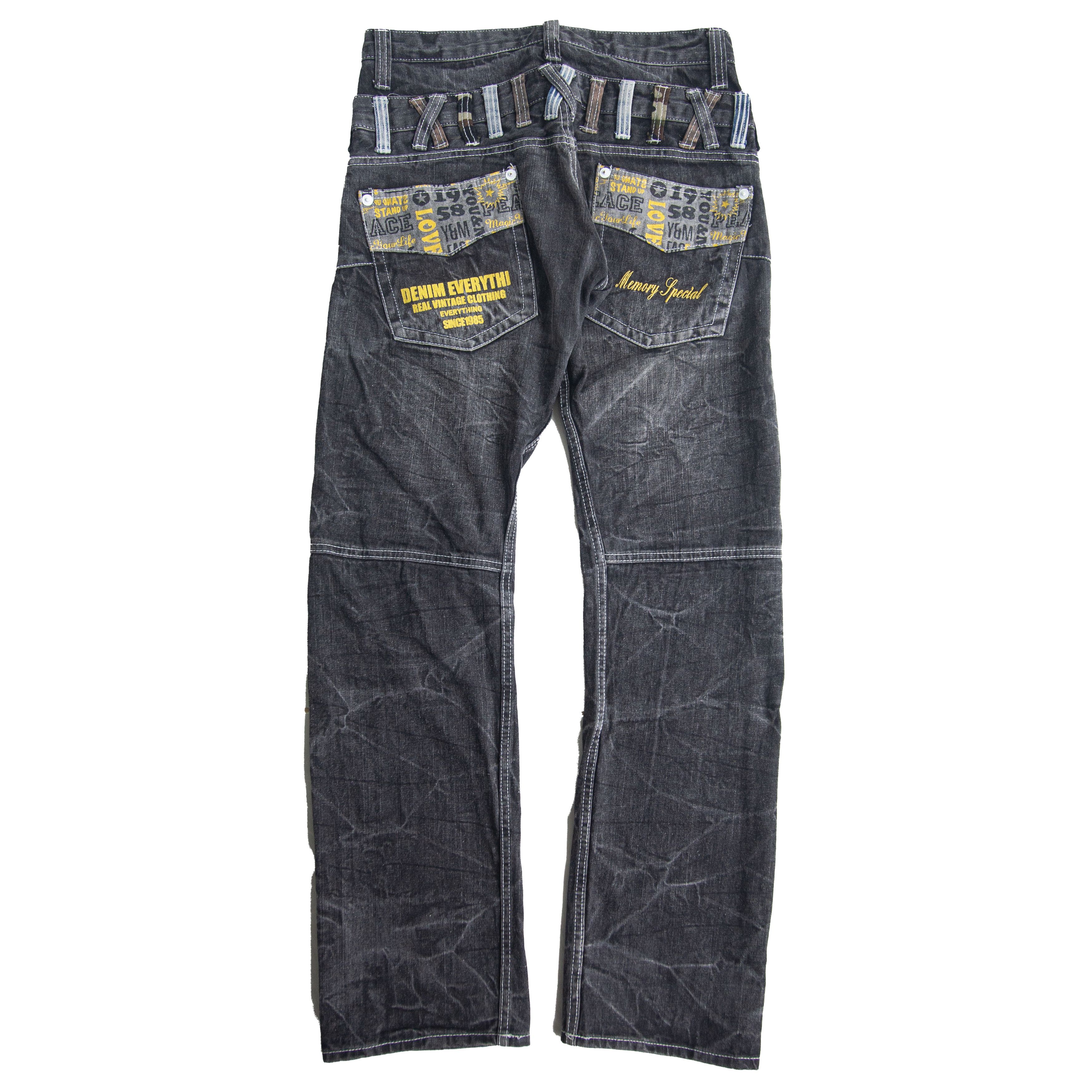 Hypebeast × Japanese Brand Y2k Double Waist Denim by Memory Special Size US 32 / EU 48 - 2 Thumbnail