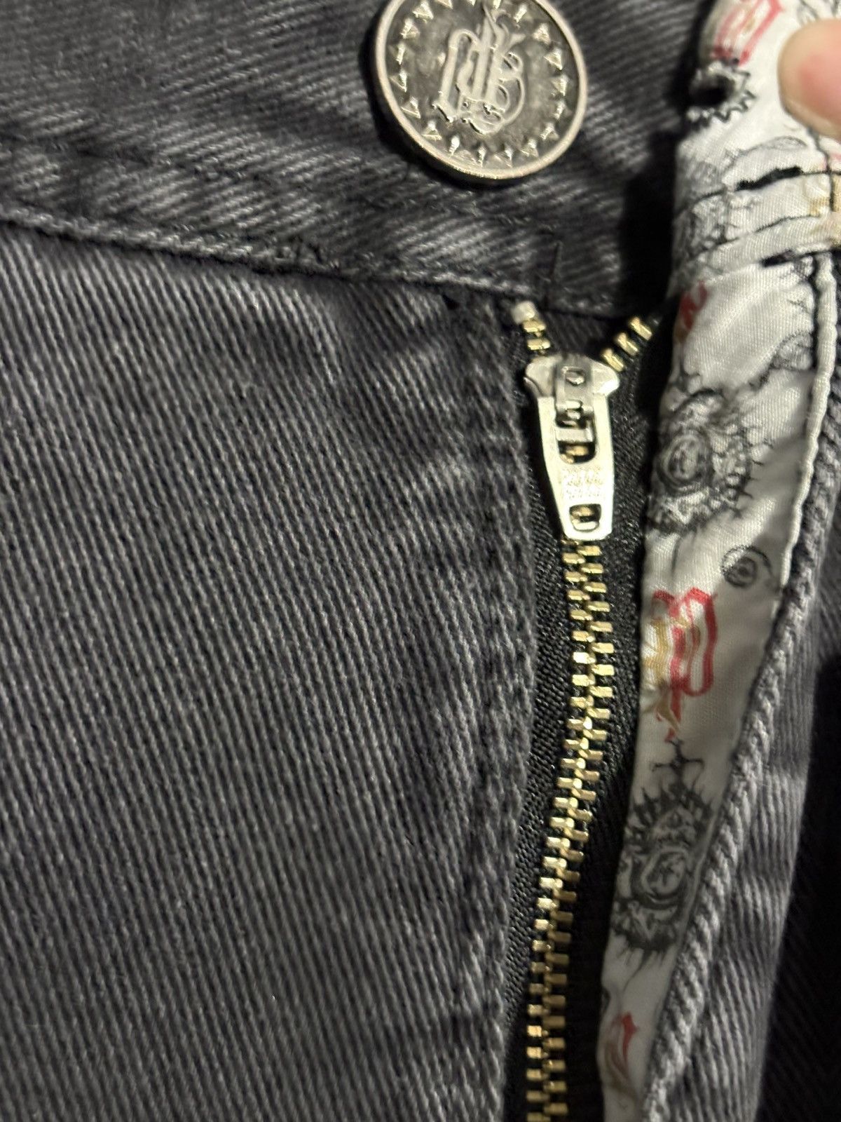 Pelle Pelle Vintage Pelle Pelle Jeans Leather Rhinestone Opium 90s y2k Size US 40 / EU 56 - 9 Thumbnail