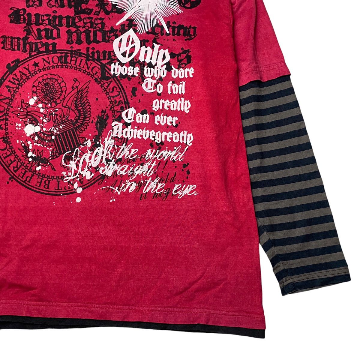 Hysteric Glamour × If Six Was Nine × Japanese Brand 2000's Turkey Bear Tribal Double Layer Longsleeve Size US L / EU 52-54 / 3 - 3 Thumbnail