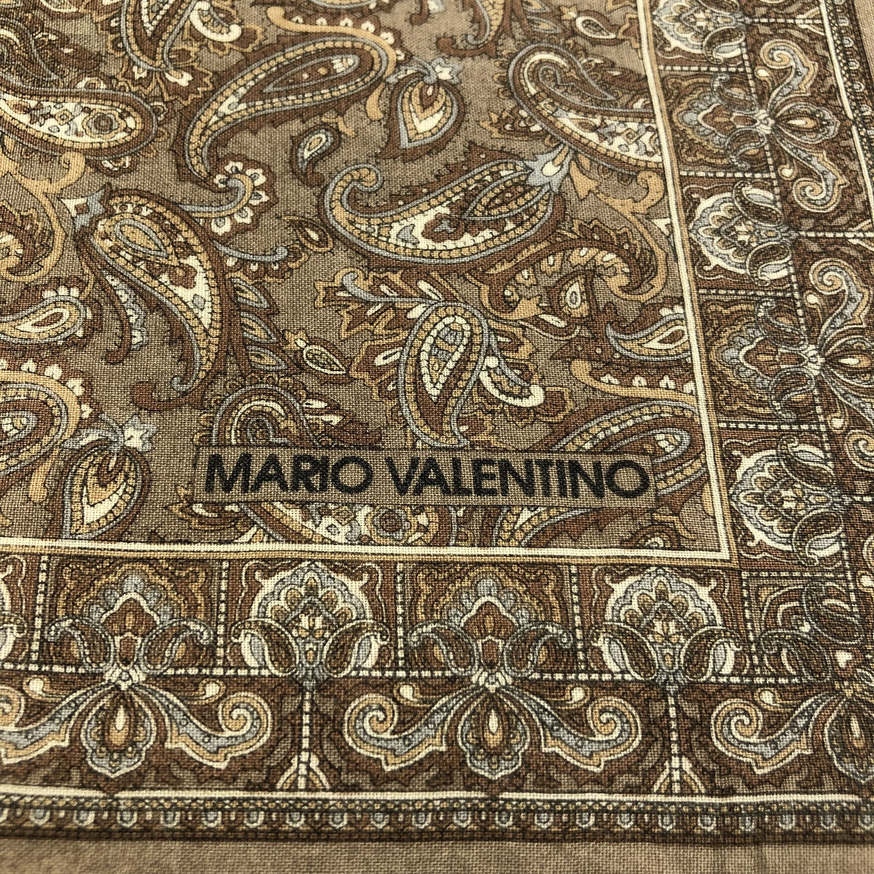 Mario Valentino × Vintage Mario Valentino Handkerchief Neckerchief Bandana H2131 Size ONE SIZE - 4 Thumbnail