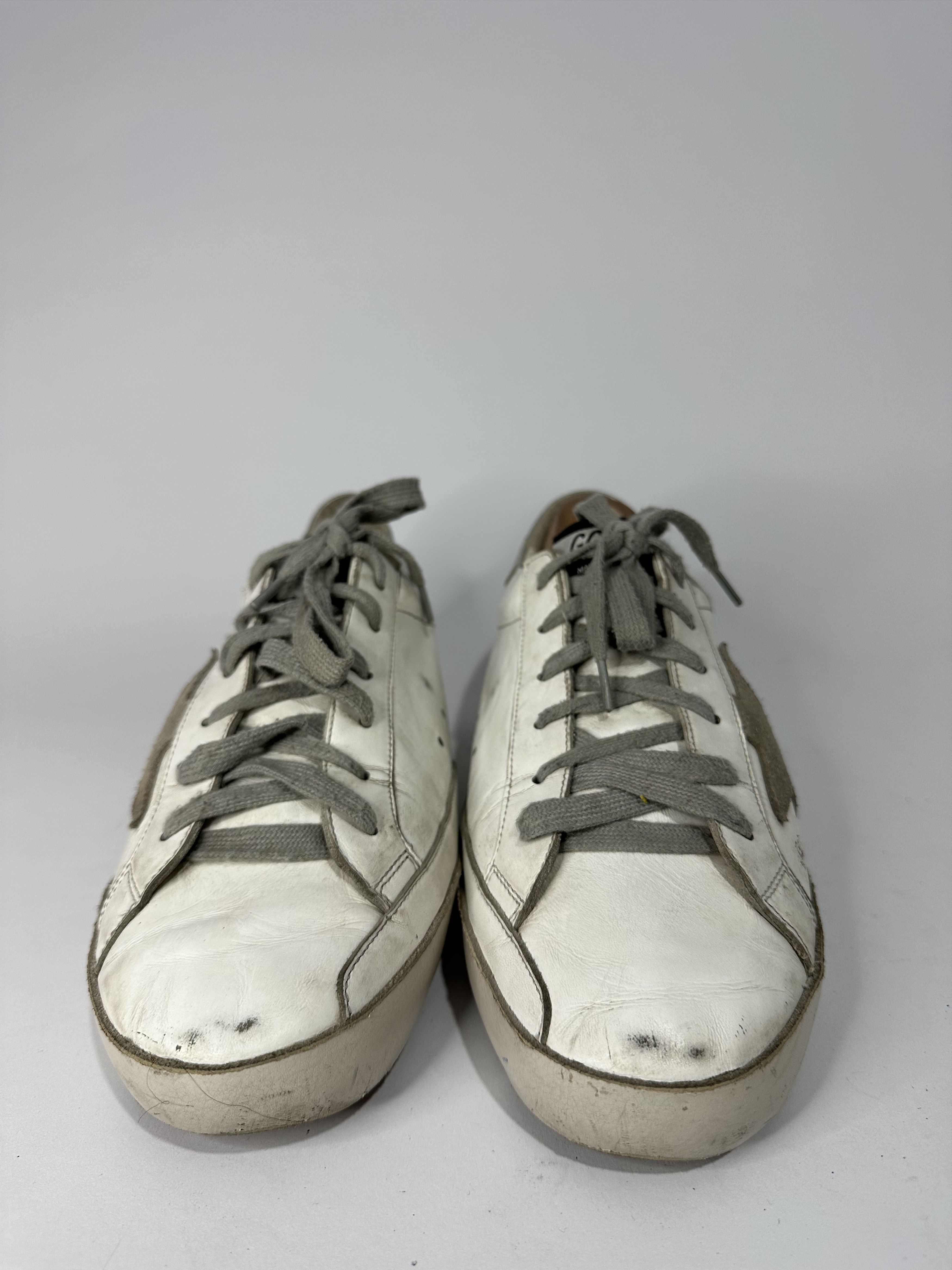 Golden Goose Golden Goose Superstar White Leather Silver Heel Tab Sneaker Size US 7 / EU 40 - 3 Thumbnail