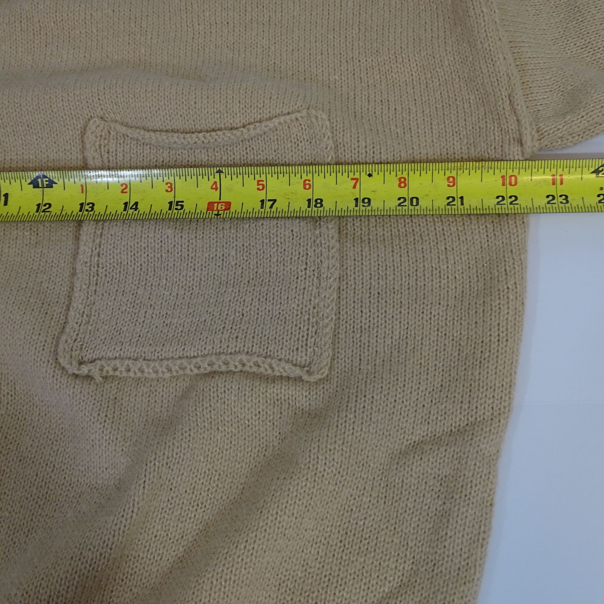 Shein Shein Women Beige Knit Crew Sweater Size XL US 12 Pocket Size XL / US 12-14 / IT 48-50 - 6 Thumbnail