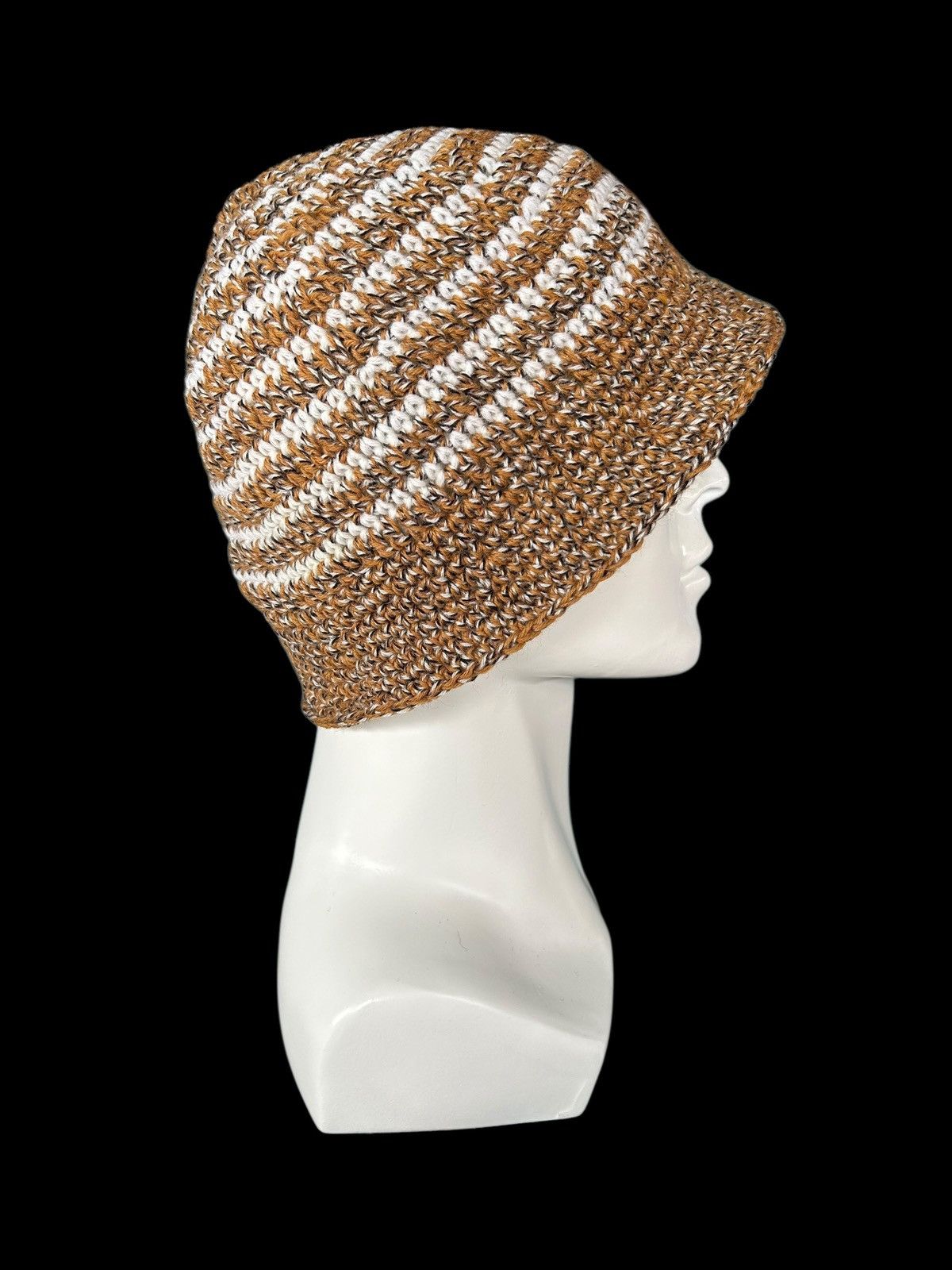 Japanese Brand × Kapital × Vintage Crochet Knitted Handmade Hats Rare ☠️☠️ Size ONE SIZE - 2 Thumbnail