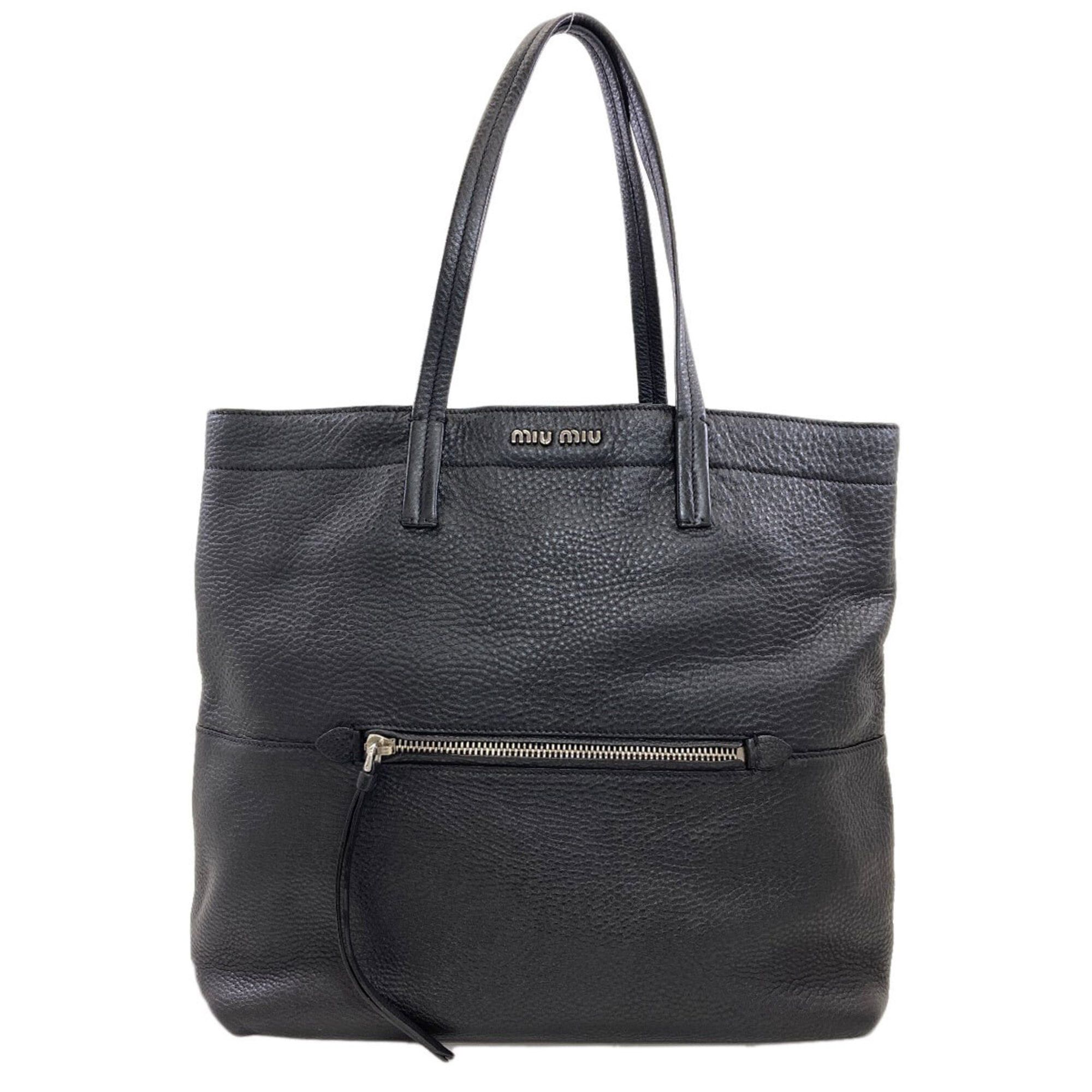 Miu Miu Miu Miu Miu Logo Tote Bag Leather Women's MIUMIU Size ONE SIZE - 1 Thumbnail