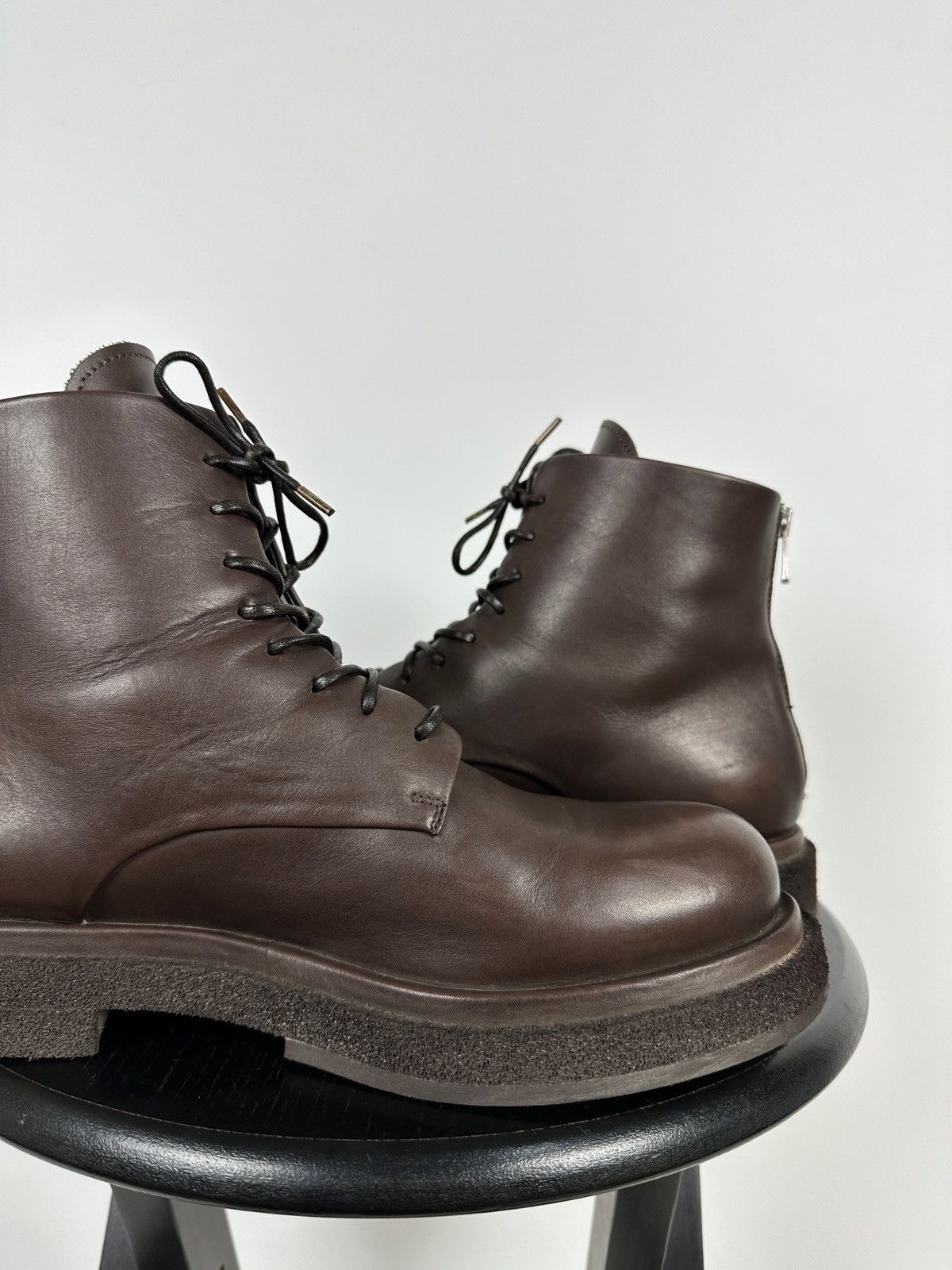 Officine Creative Officine Creative Lace Up Brown Leather Boots Size US 10 / IT 40 - 18 Thumbnail